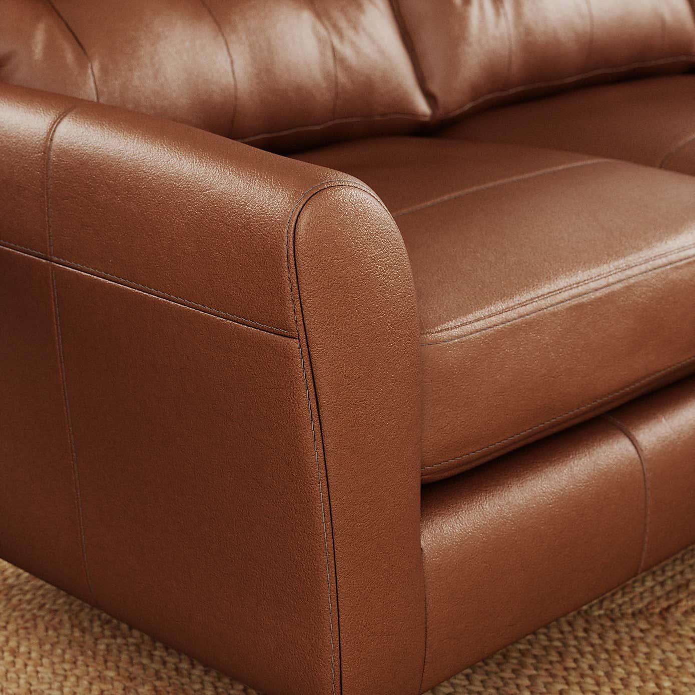 Sven Vintage Leather Large Corner Chaise Sofa