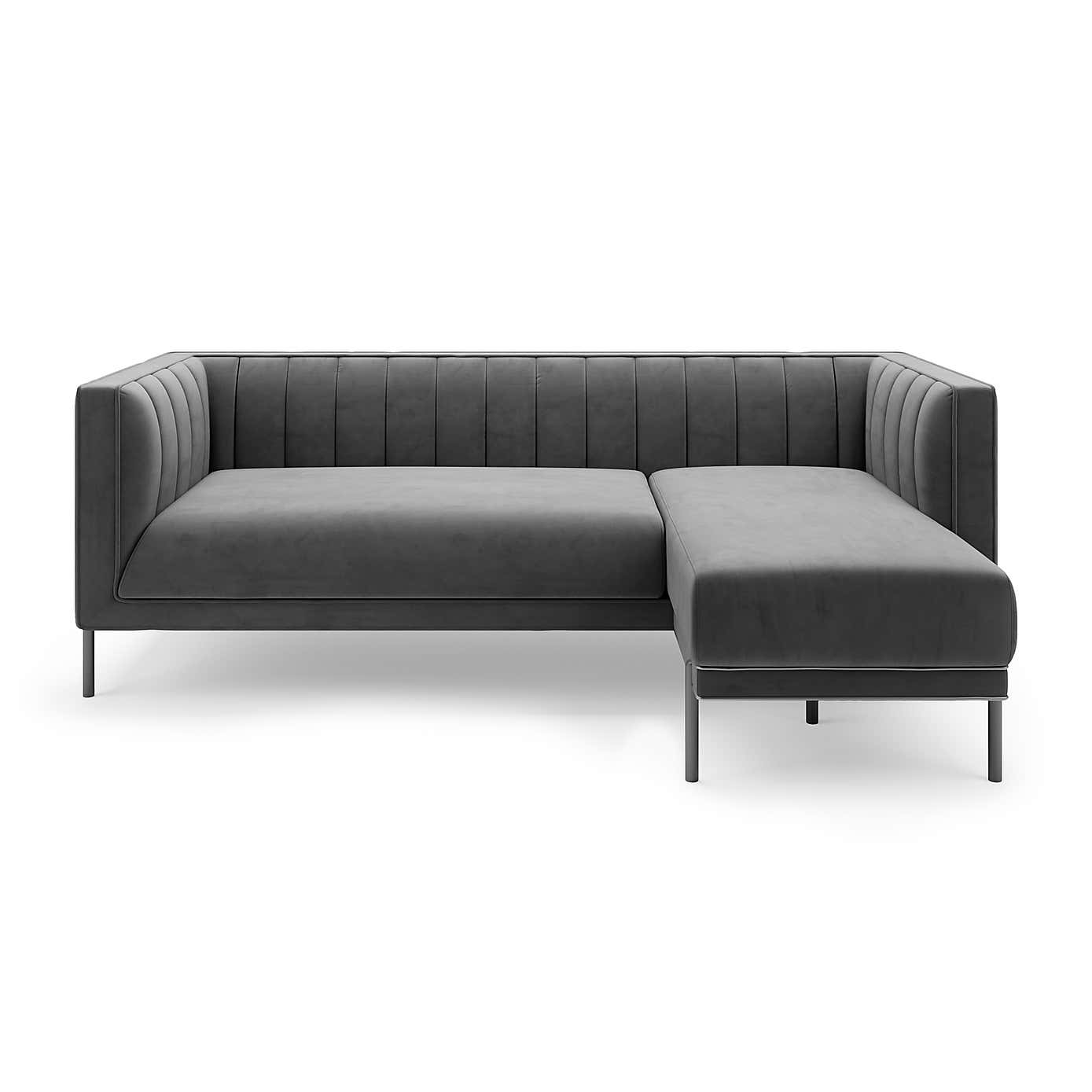 Bellamy Luxe Velvet Left Hand Corner Chaise