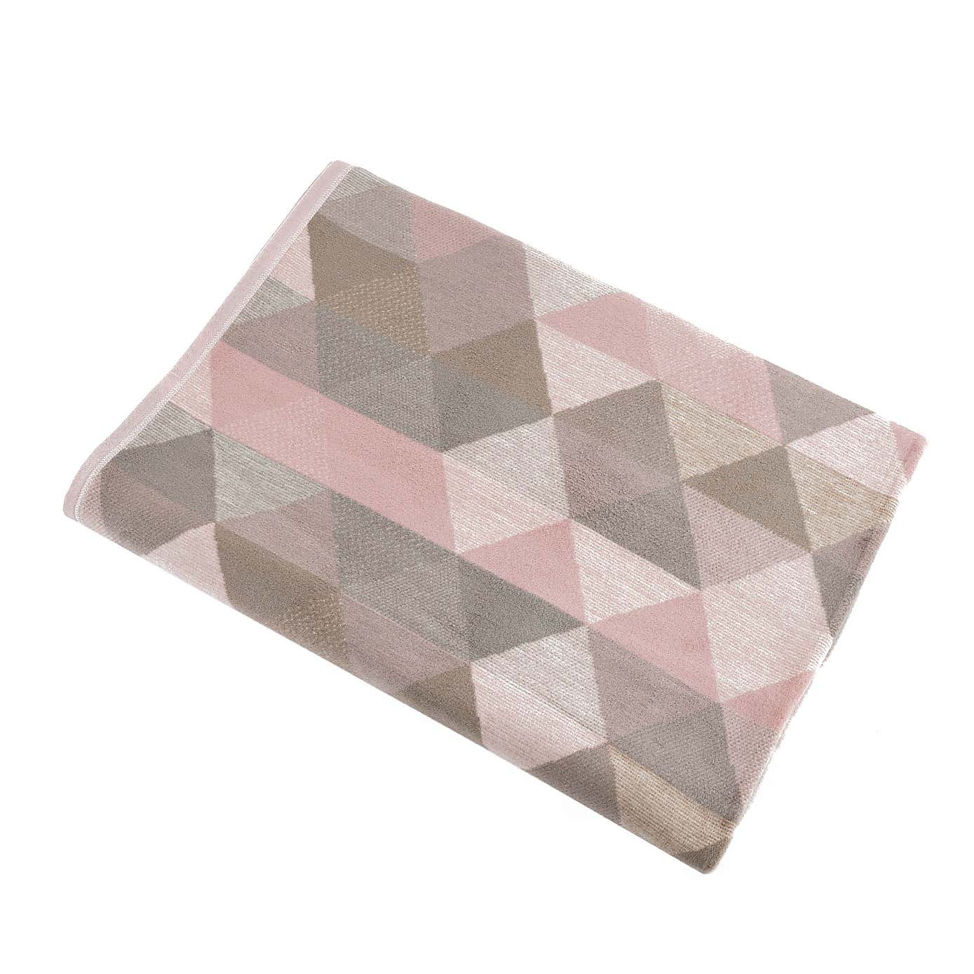 Thermosoft Pink Geo 150cm x 200cm Blanket