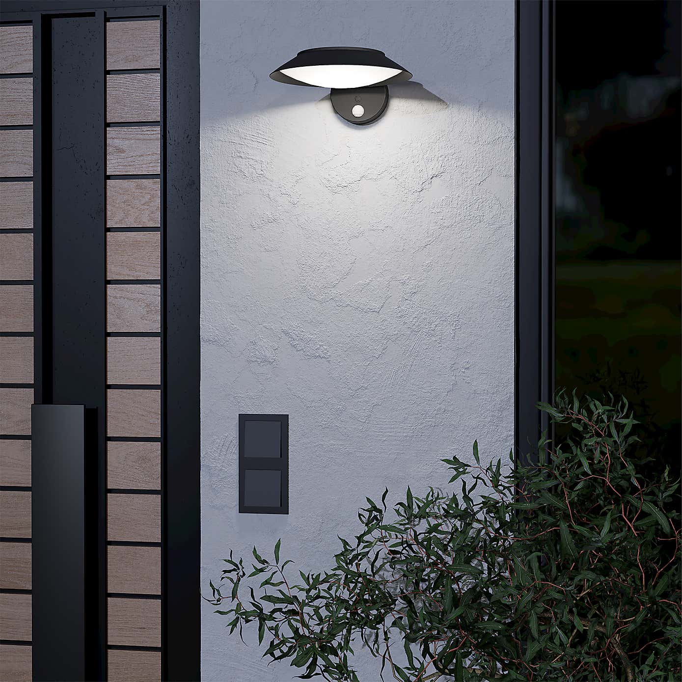 EGLO Cerrisi LED Indoor Outdoor Solar Wall Light