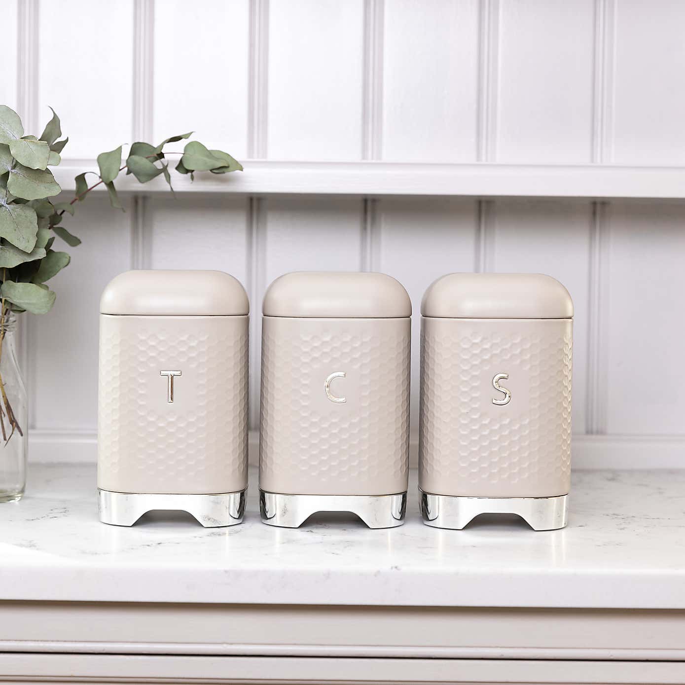 KitchenCraft Lovello Tea Coffee Sugar Canister Set