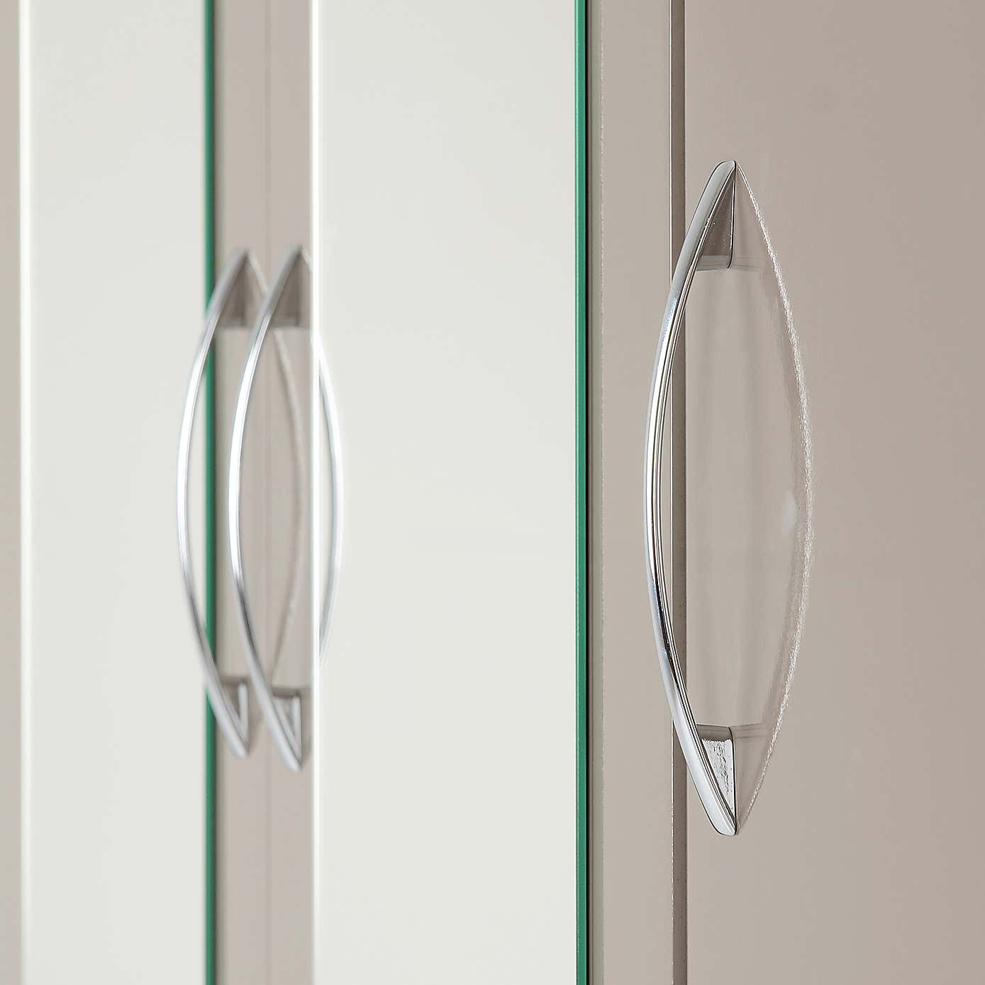 Nevada White Triple Drawer Wardrobe