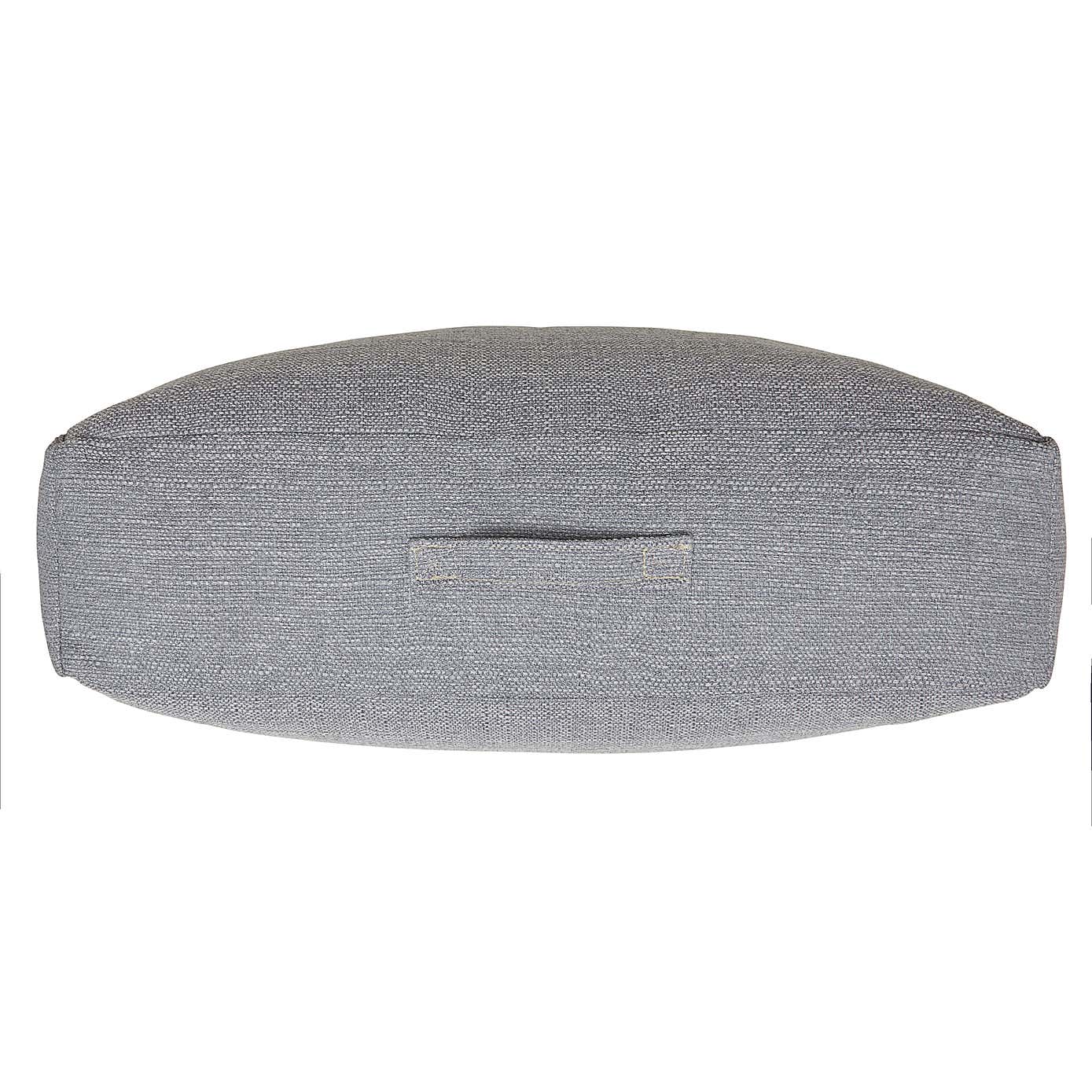Slub Silver Floor Cushion