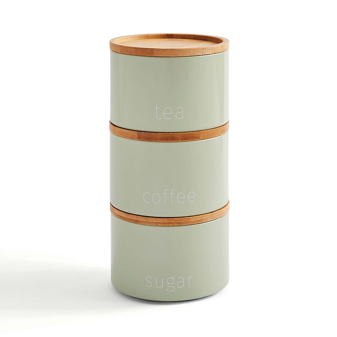 Stacking Tea Coffee Sugar Black