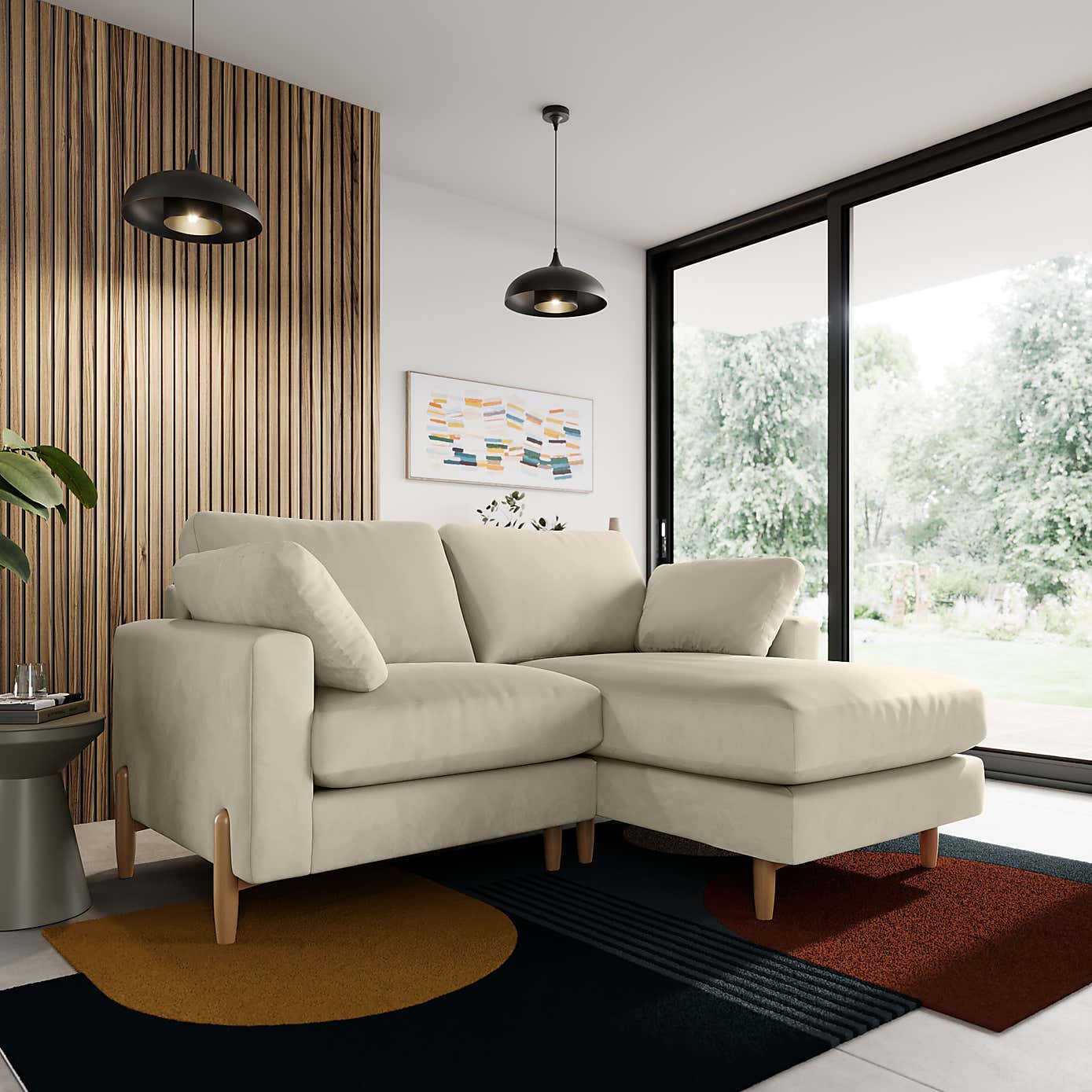 Apollo Vintage Velvet Corner Chaise Sofa