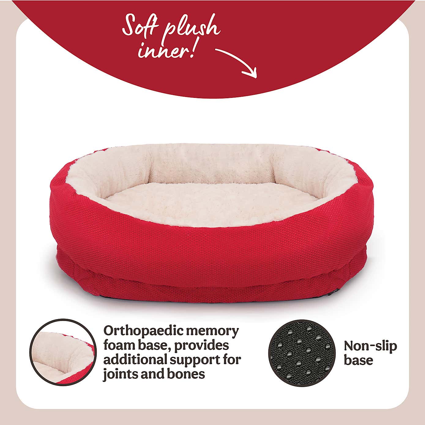 Rosewood Orthopaedic Pet Bed