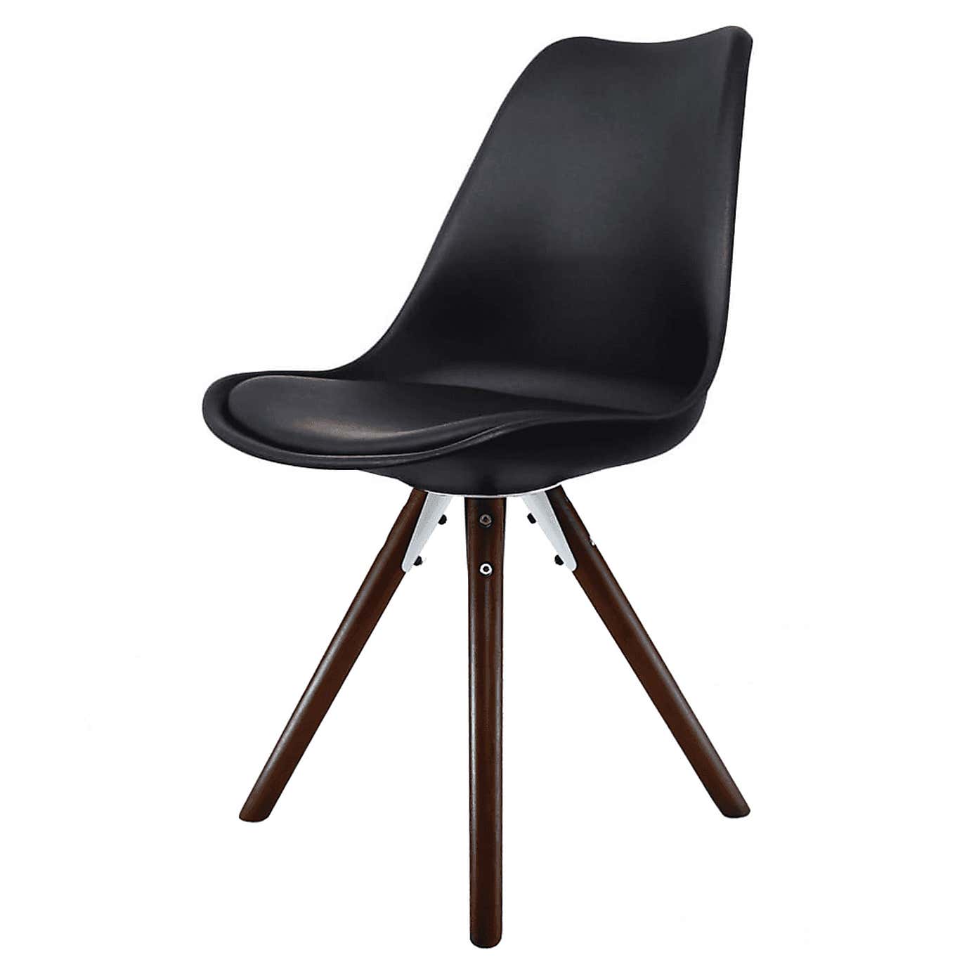 Fusion Living Soho Plastic Dining Chair with Pyramid Legs