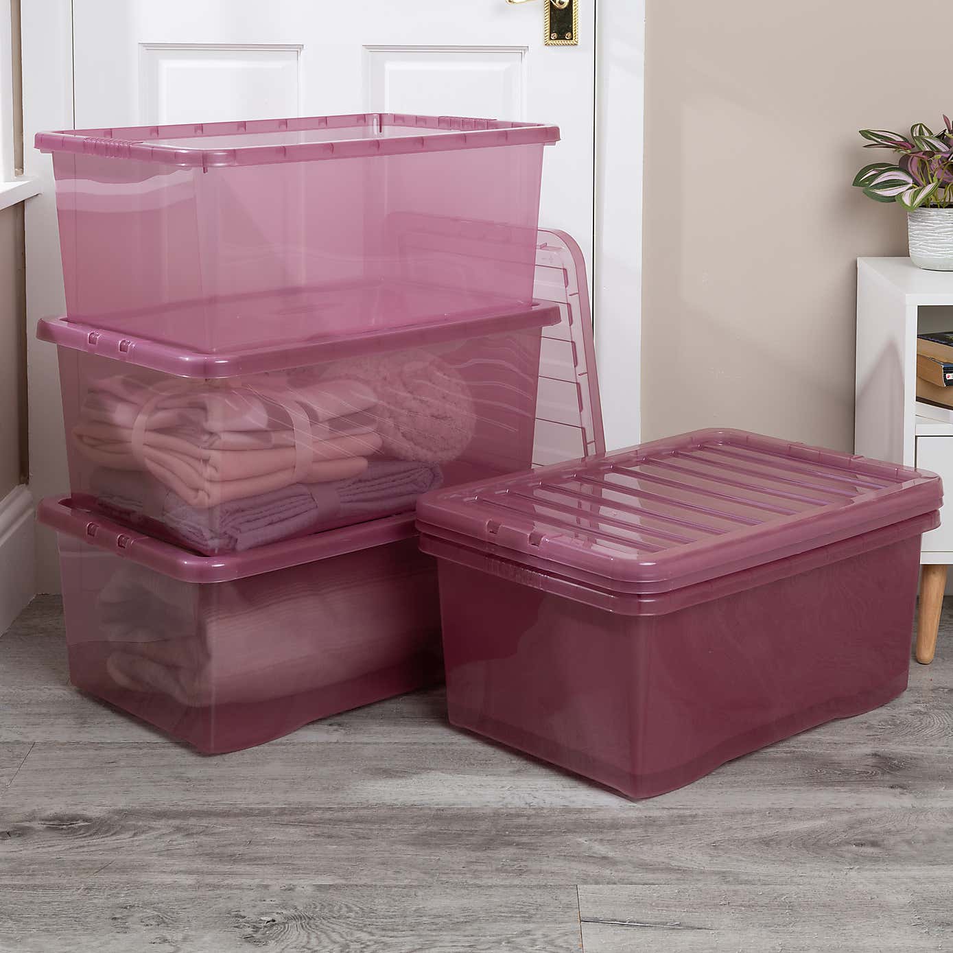 Wham Crystal Set of 5 Storage Boxes & Lids