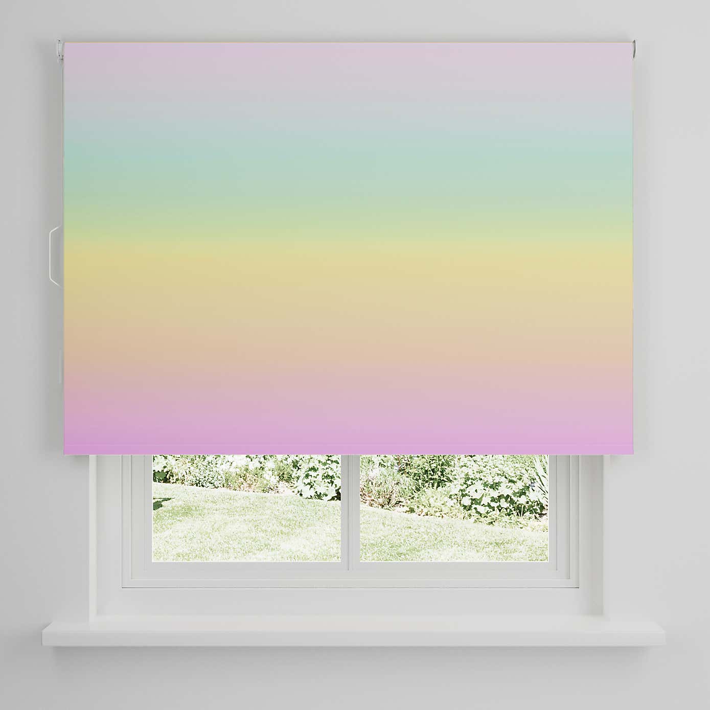 Ombre Rainbow Twist Safe Blackout Roller Blind