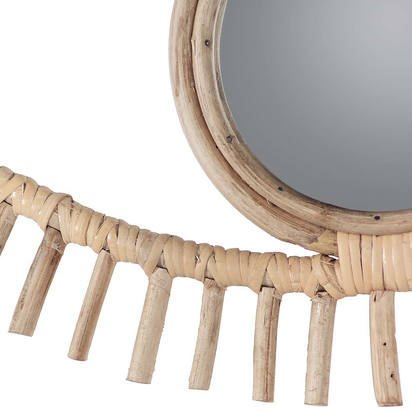 Ouko Eye Shaped Rattan Wall Mirror