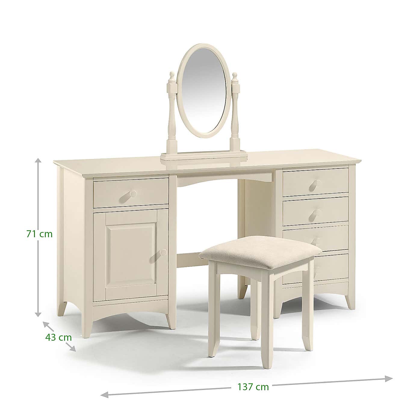 Cameo Stone White Dressing Table