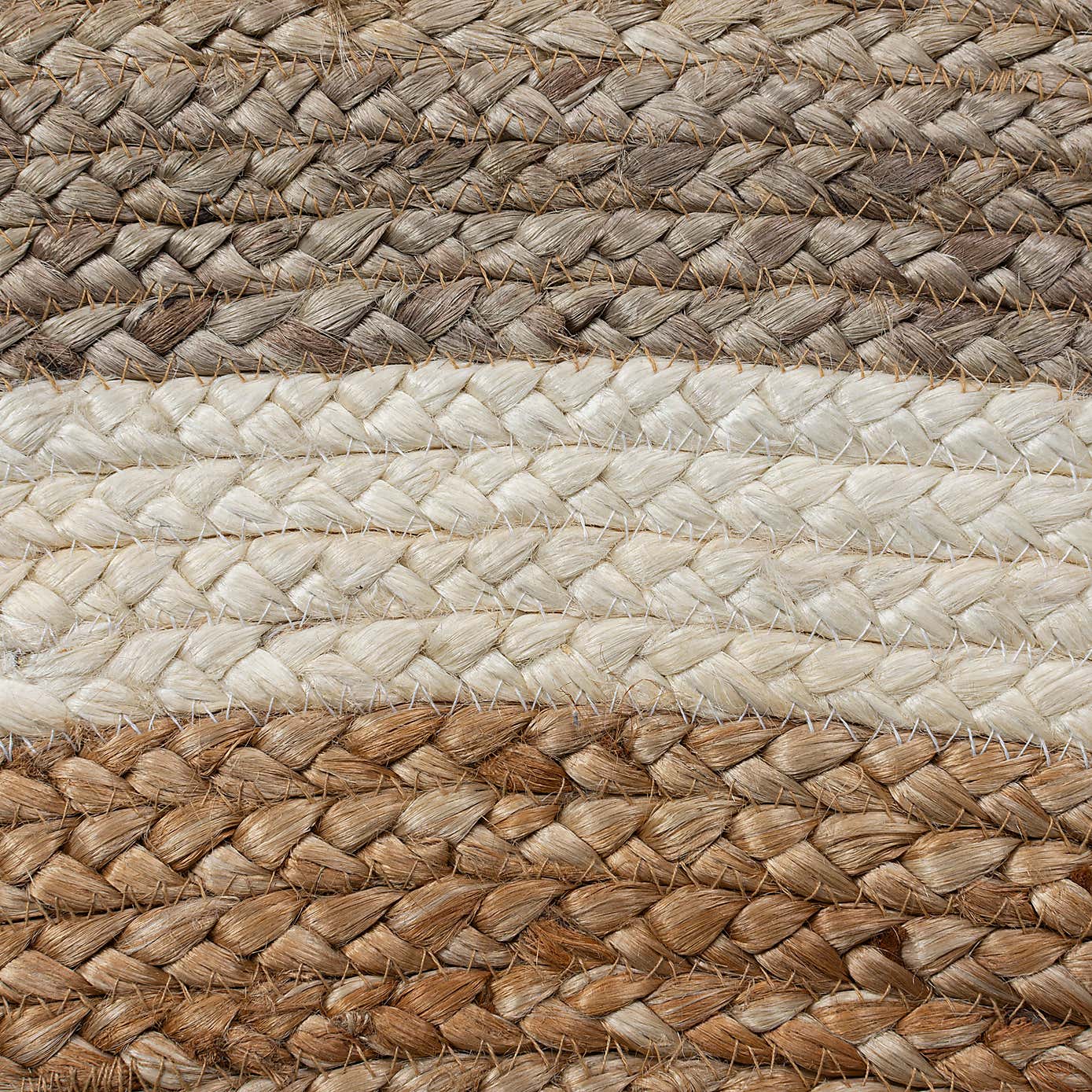 Elements Natural Jute Border Round Rug