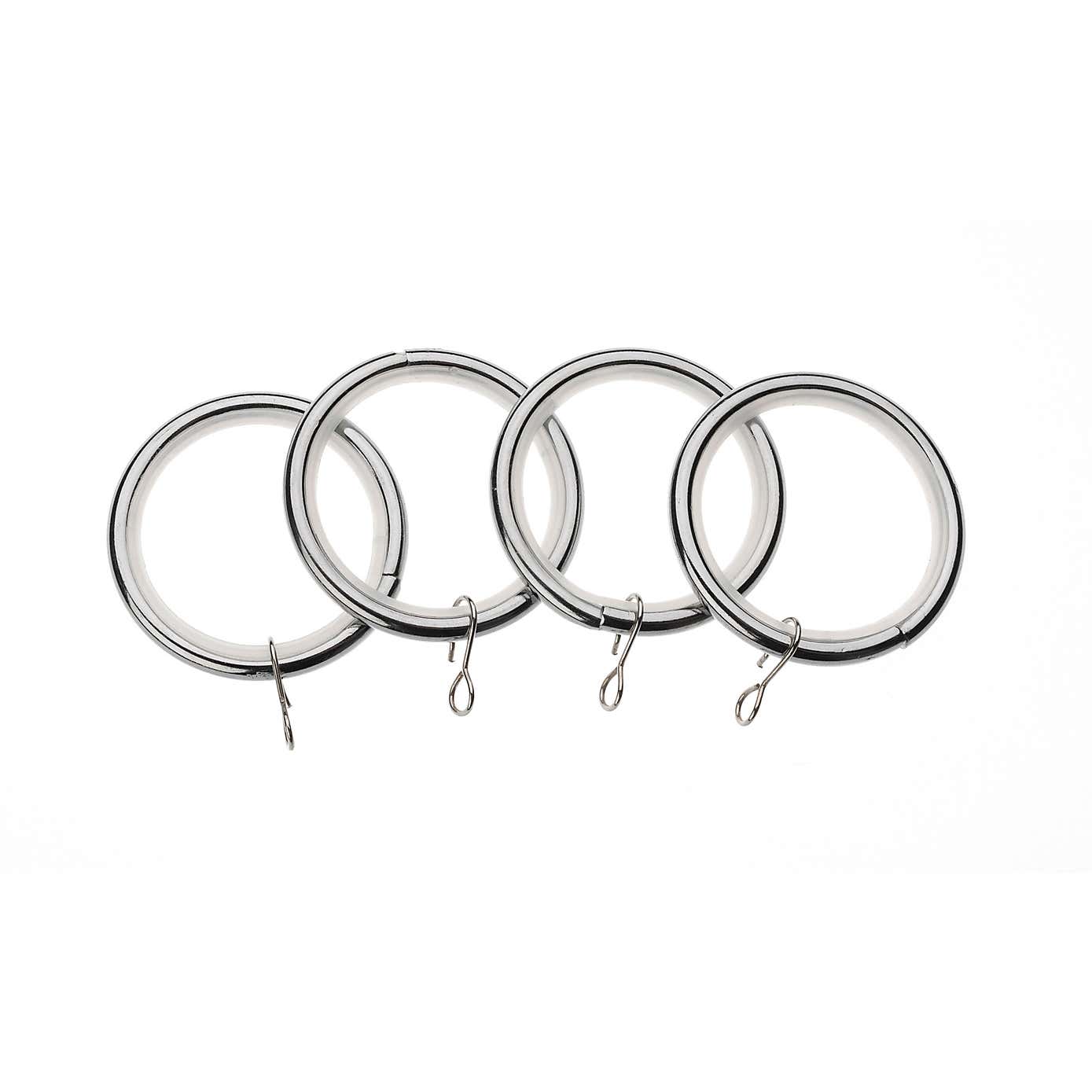 Universal Pack of 4 19mm Curtain Rings