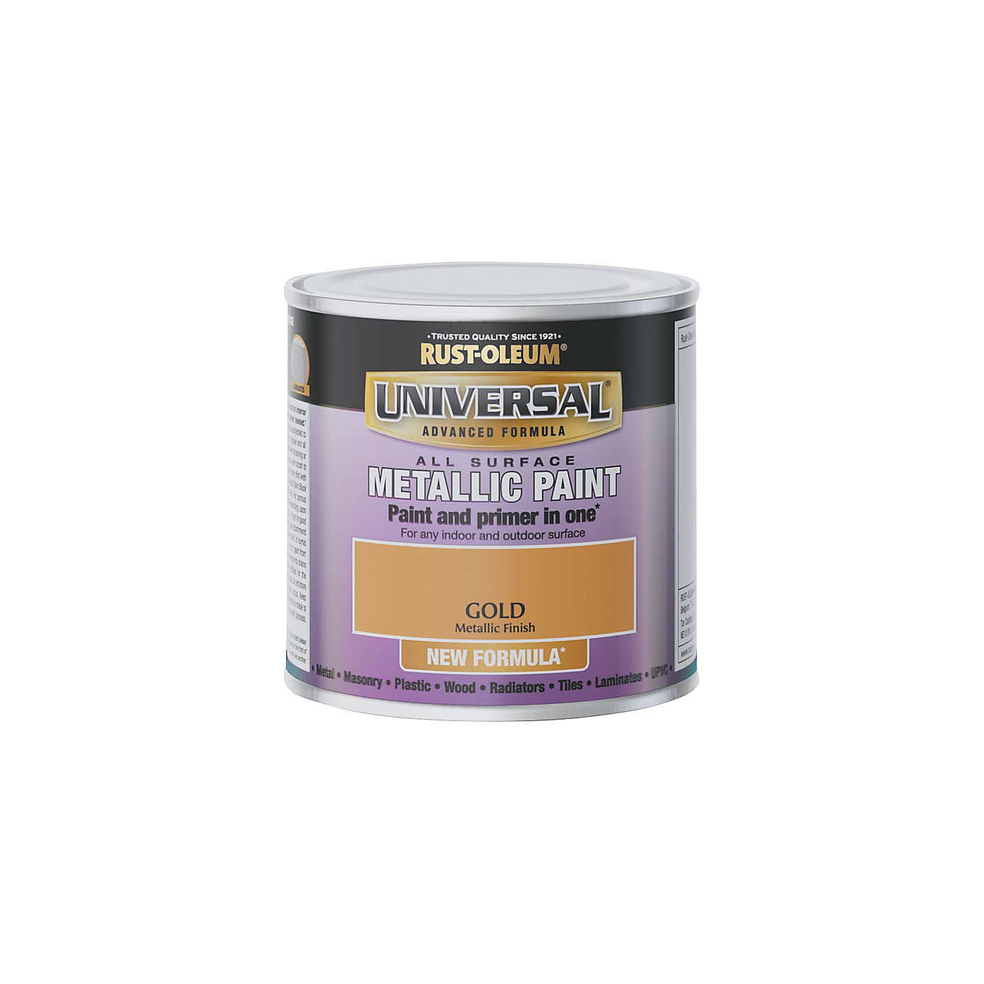 Rust-Oleum Gold Universal Metallic All-Surface Paint 250ml
