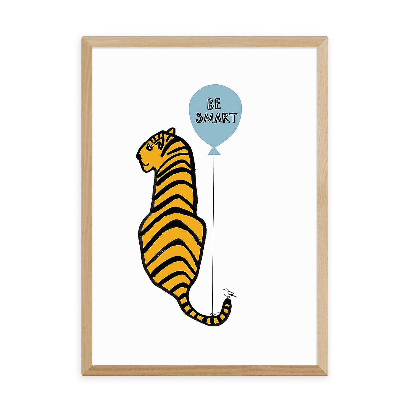 East End Prints Be Smart Tiger Print