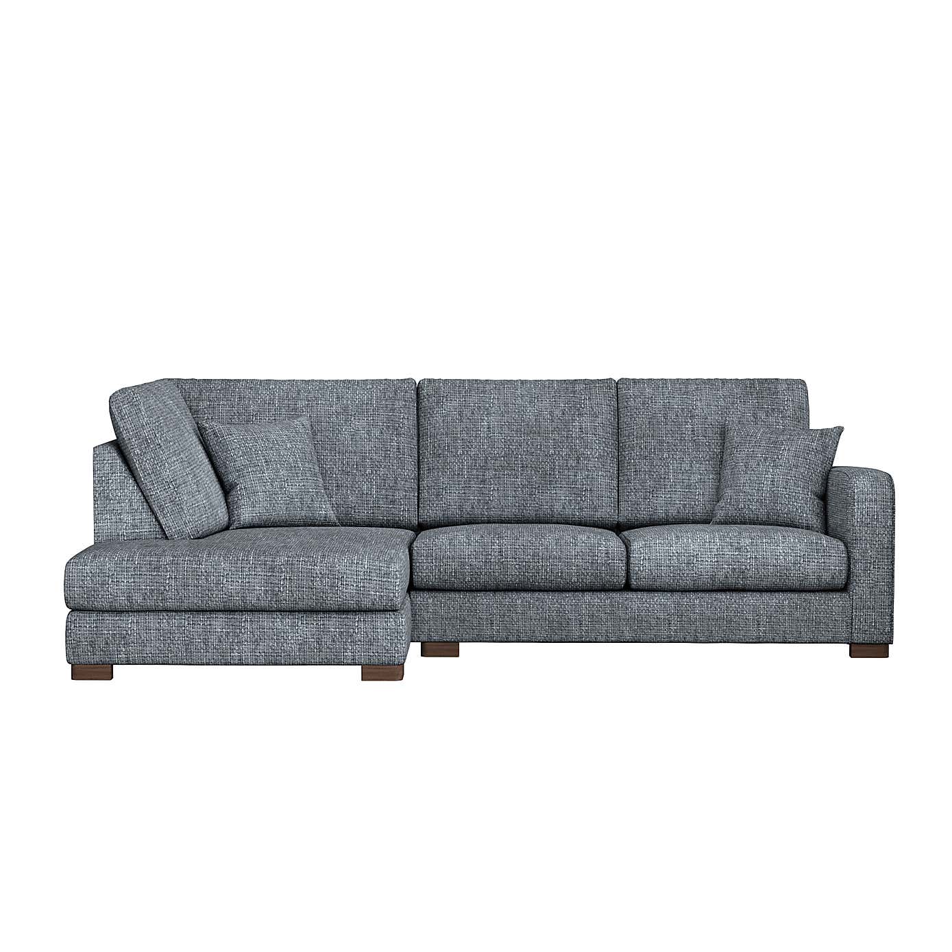 Carson Chunky Chenille Right Hand Corner Sofa