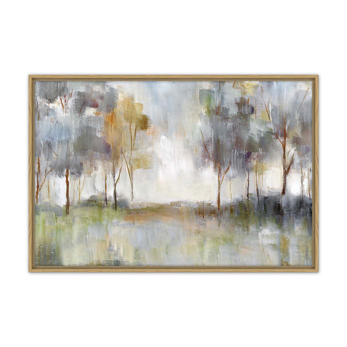 A Walk in the Meadow Framed Canvas