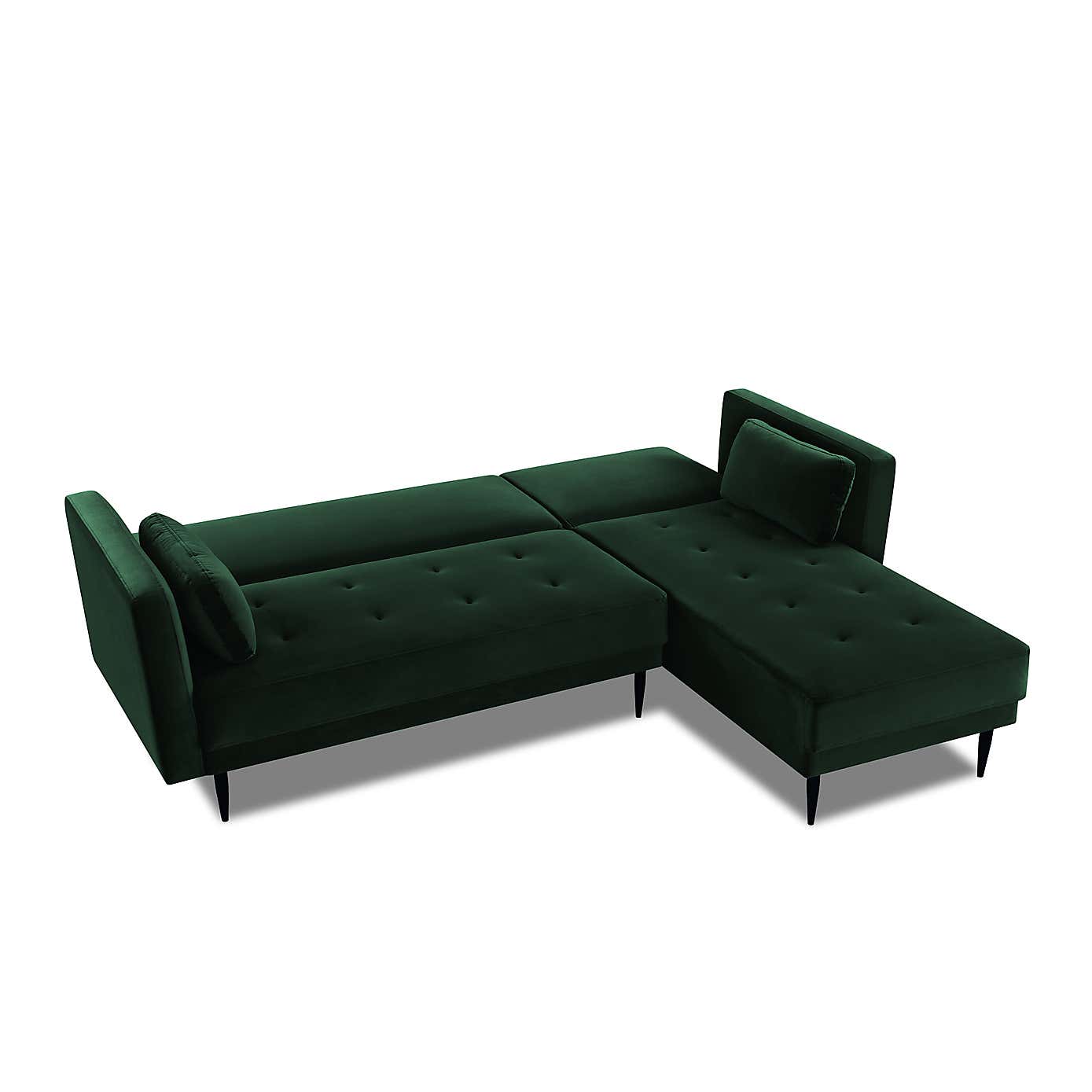Selassi Velvet 3 Seater Corner Sofa Bed