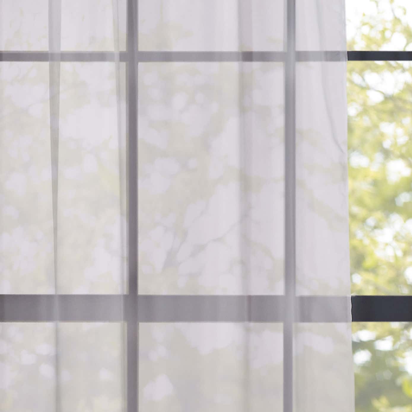 Sheer Elegance Slot Top Single Voile Panel