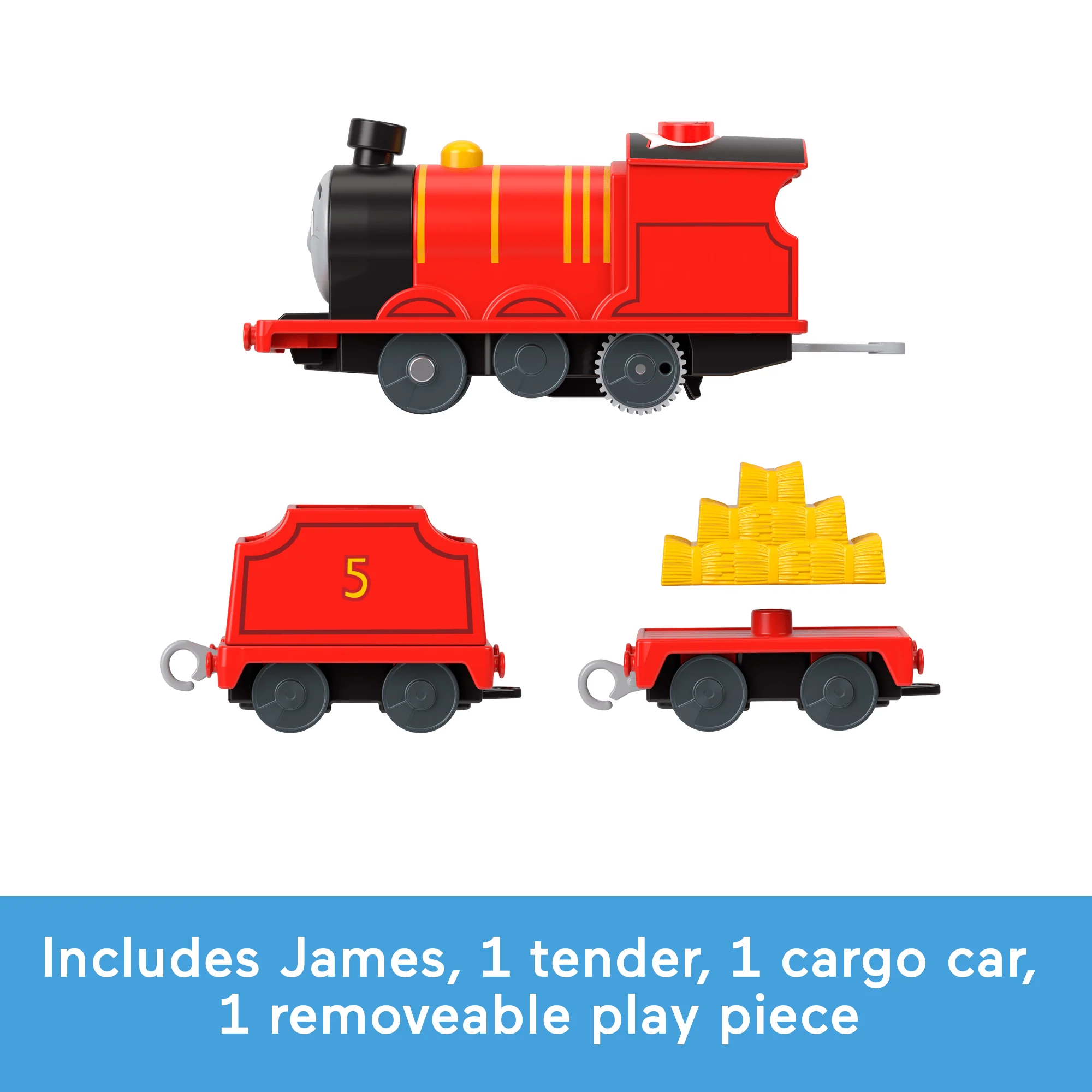 Thomas & Friends Talking James Toy Train, Motorized Engine With Phrases & Sounds