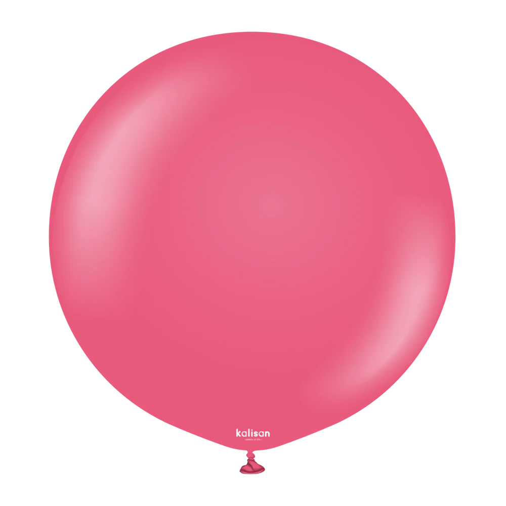 36 inch Kalisan Standard Fuchsia Latex Balloons 2ct