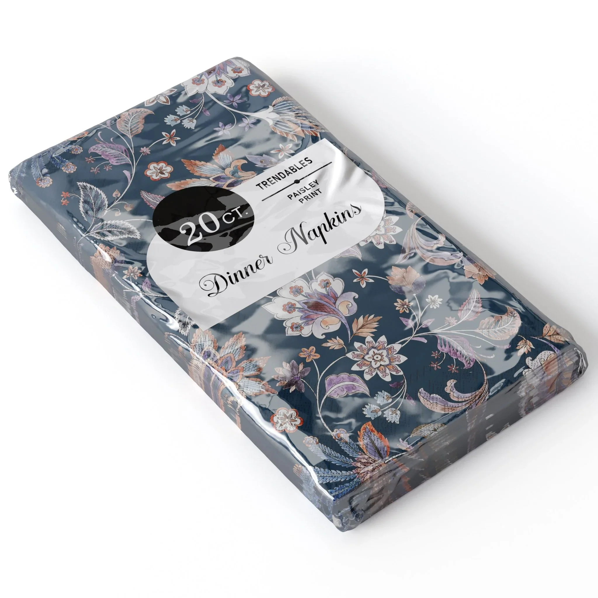 Paisly Print Dinner Napkin | 20 Count