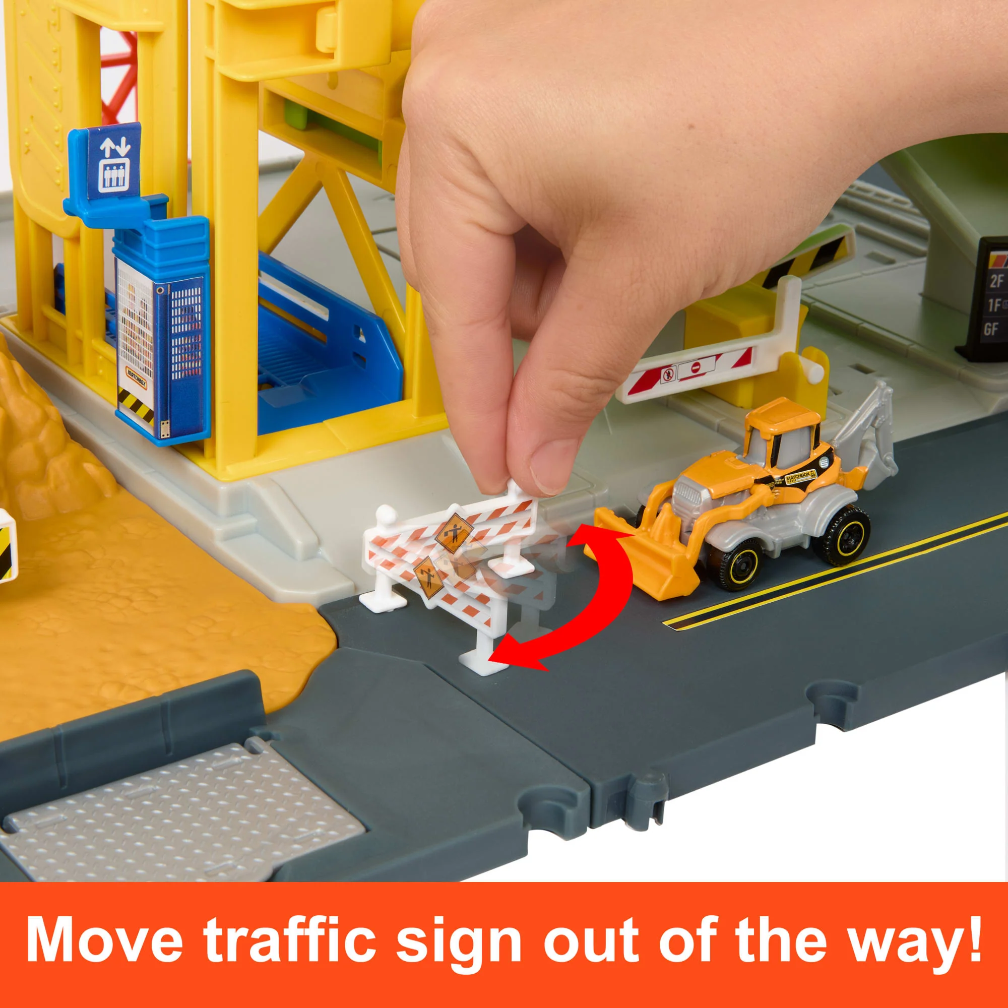 Matchbox Action Drivers Construction Playset With Lights And Sounds, 1 Construction Vehicle