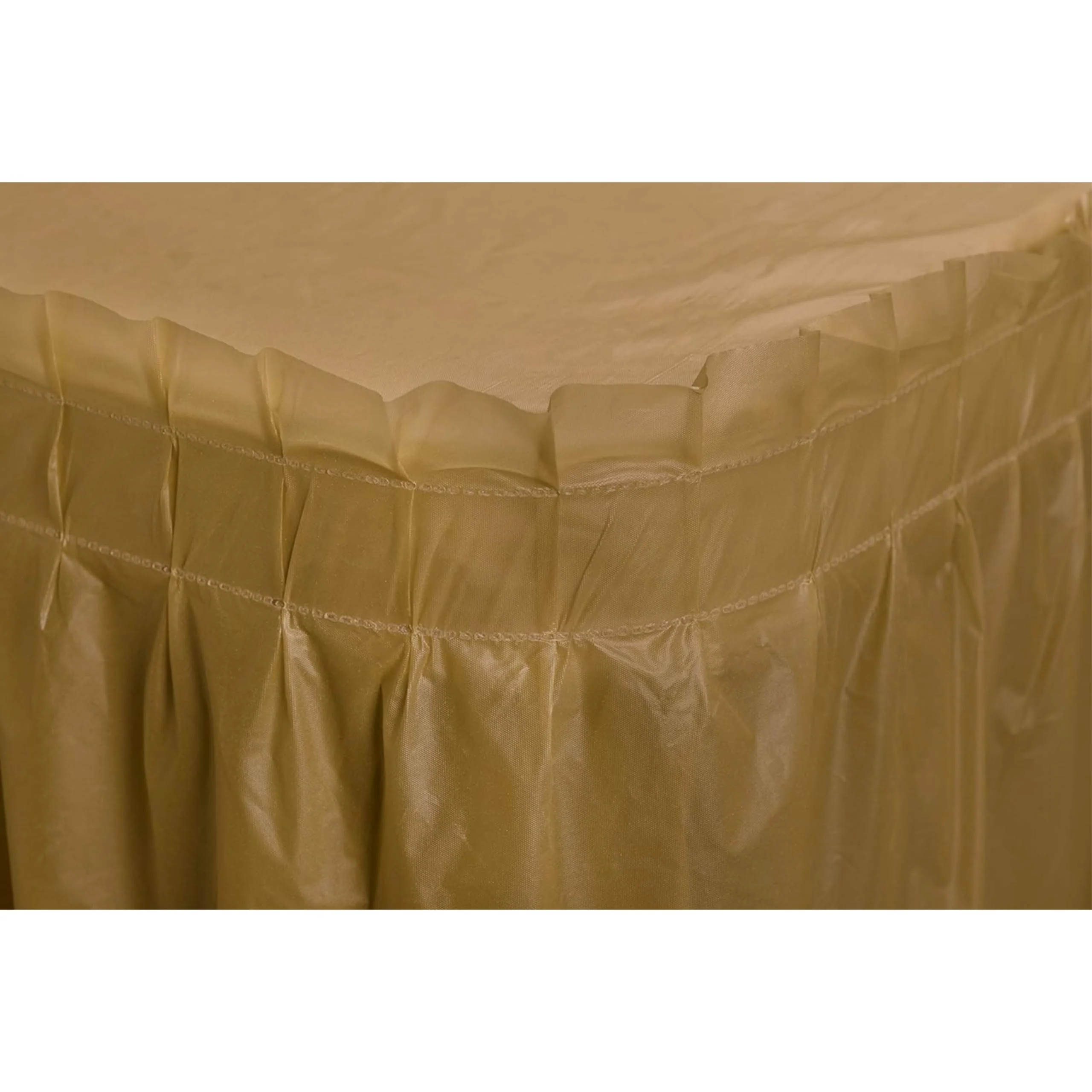 Gold Plastic Table Skirt