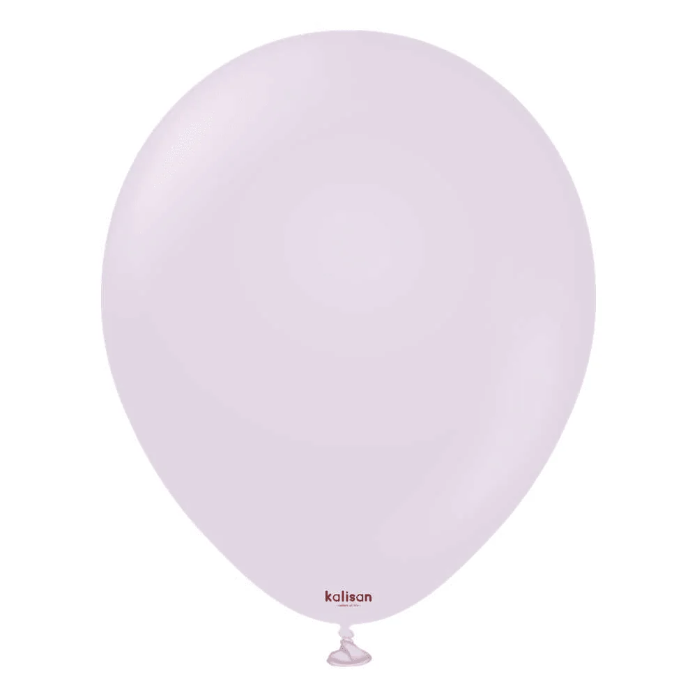 18 inch Kalisan Macaron Lilac Latex Balloons 25ct