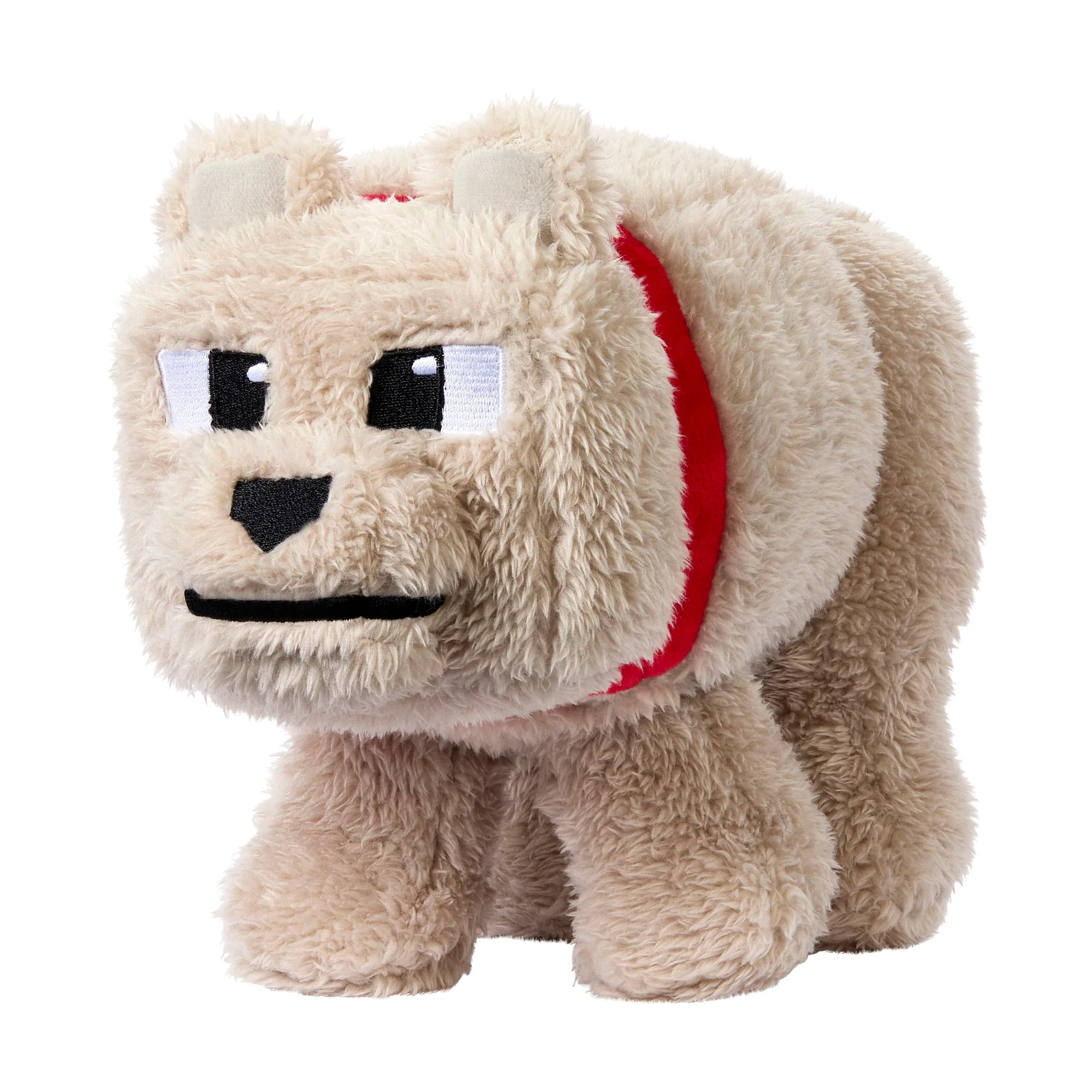 Minecraft Dennis The Wolf Plush Toy, 8-inch Collectible Soft Doll inspired By A Minecraft Movie