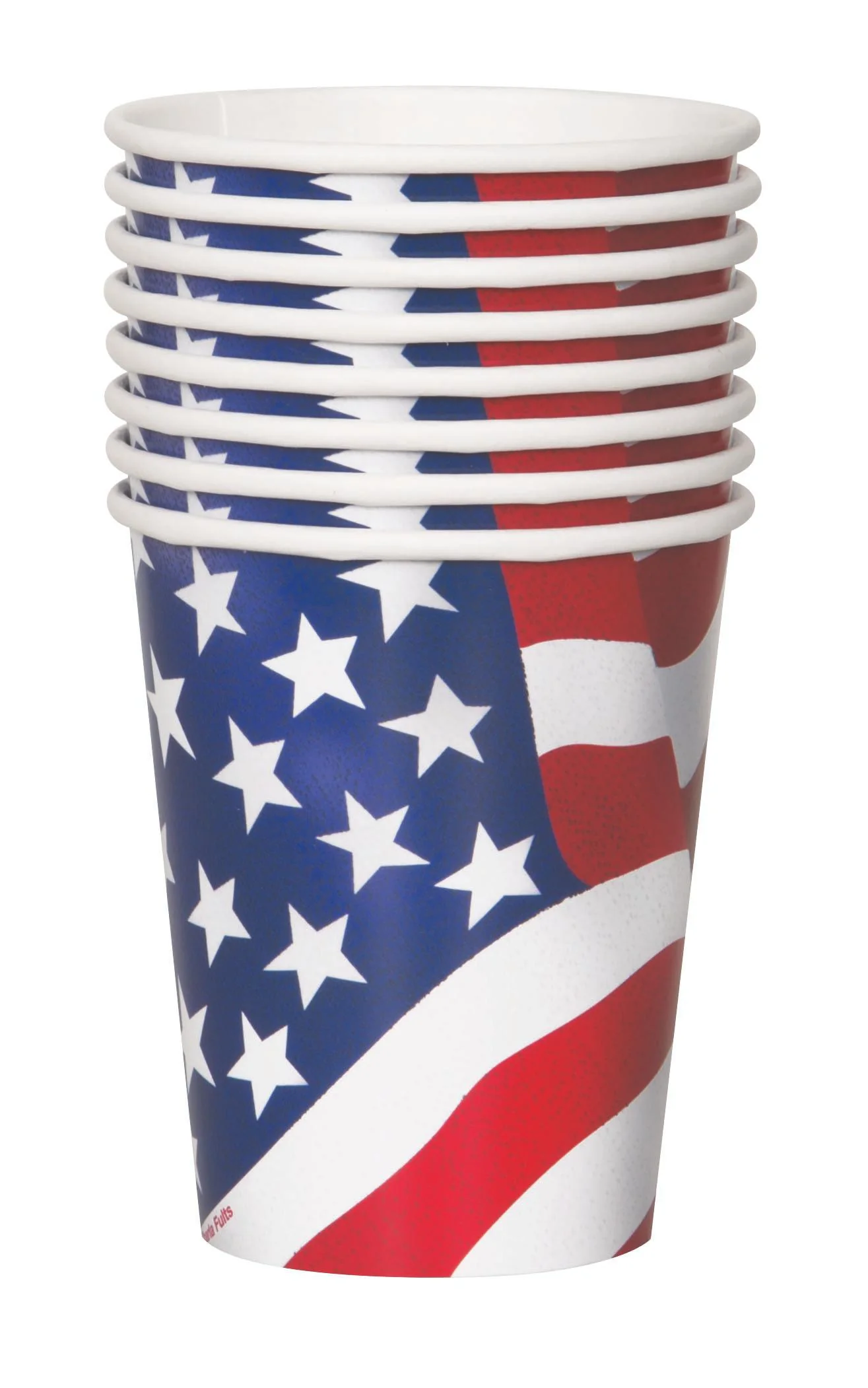 9 Oz. USA Flag Paper Cups | 8 Count
