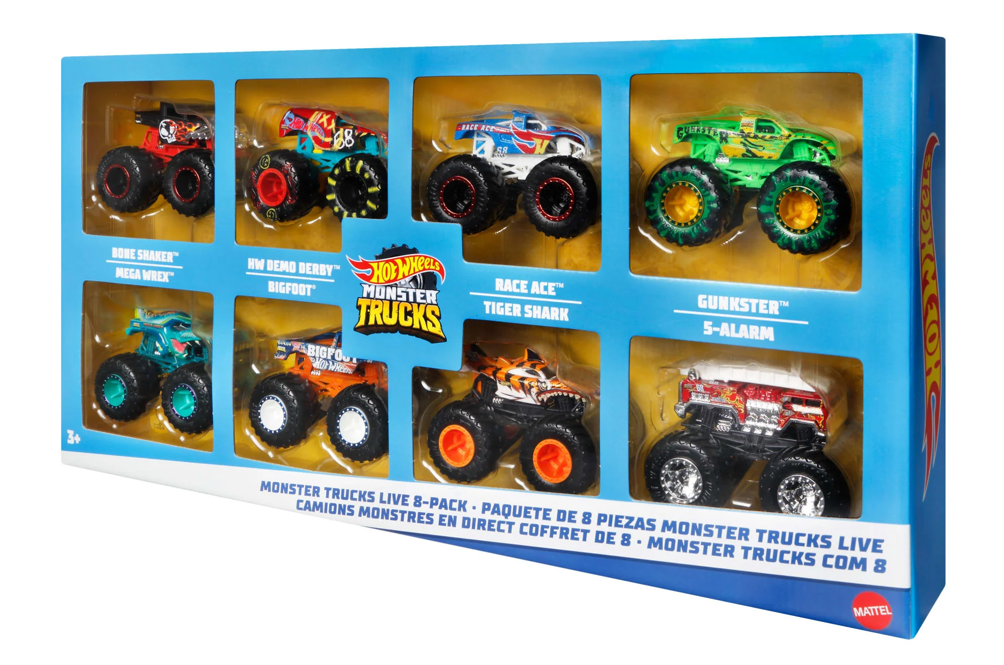 Hot Wheels Monster Trucks Live Coffret de 8?Camions