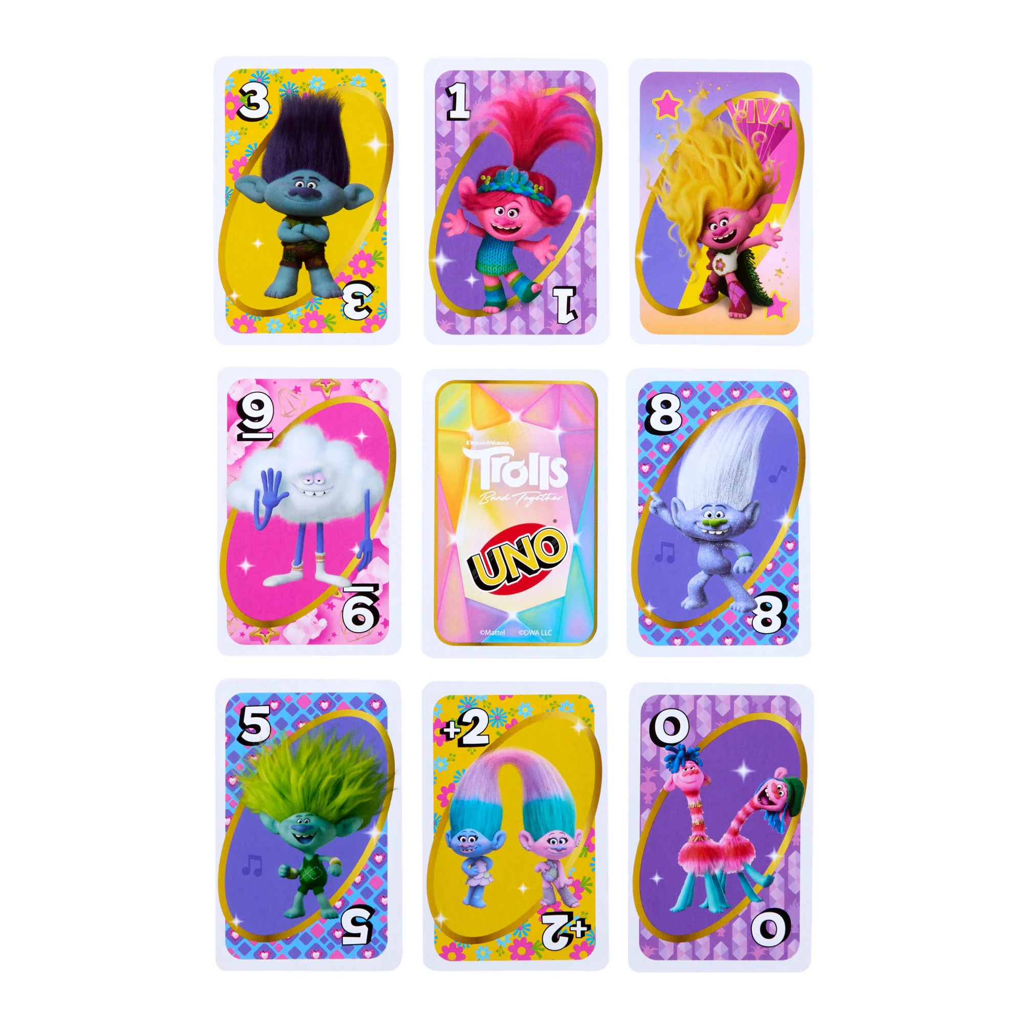 UNO Trolls Band Together Card Game For Kids, Adults & Family Night Inspired By the Movie
