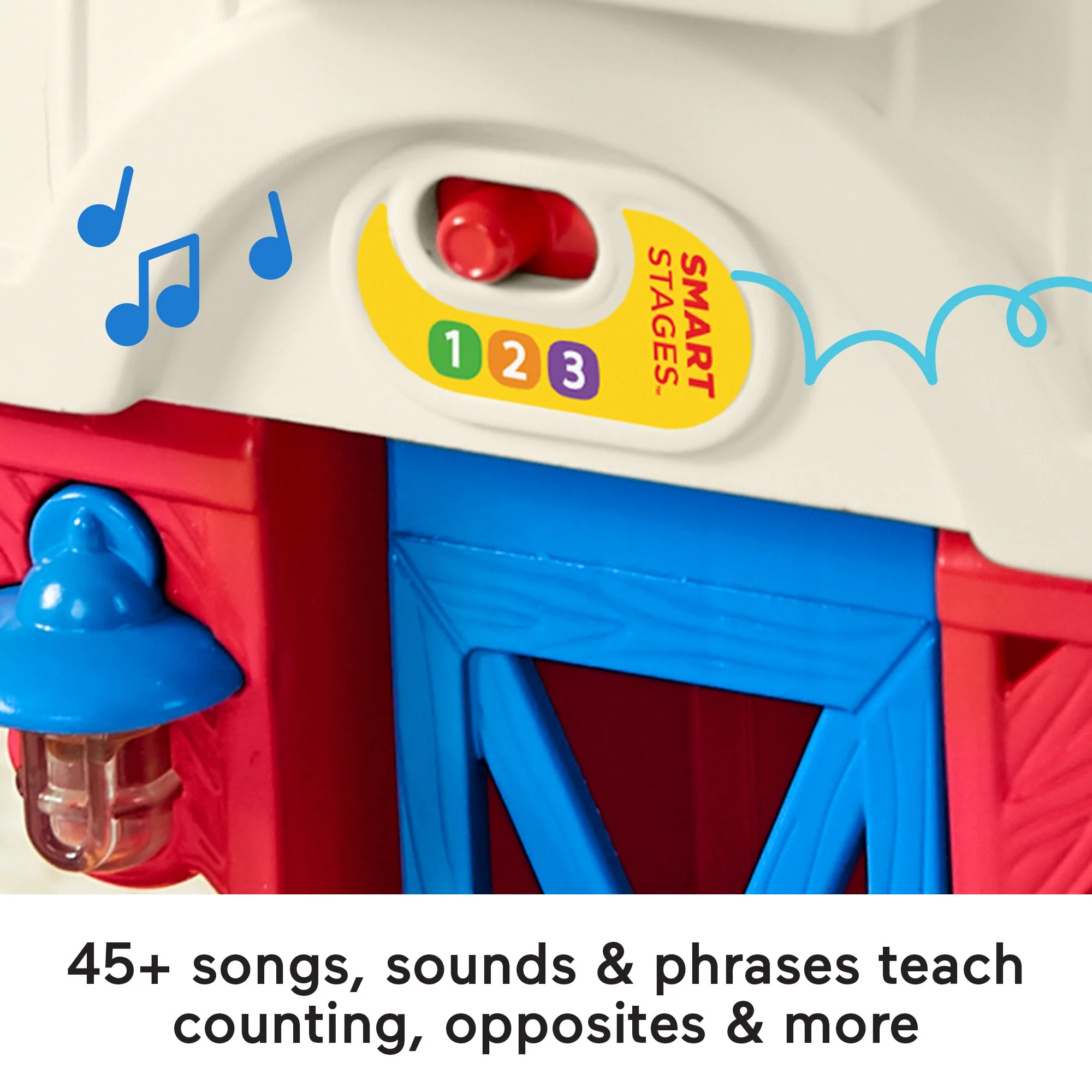 Fisher-Price Little People Farm Toy, Toddler Playset With Smart Stages Learning Content