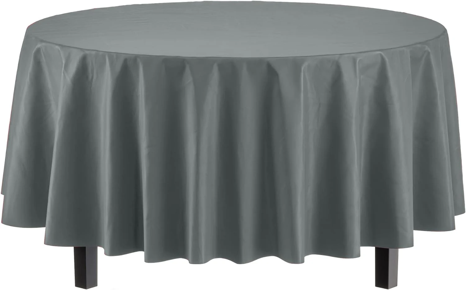 Round Silver Table Cover