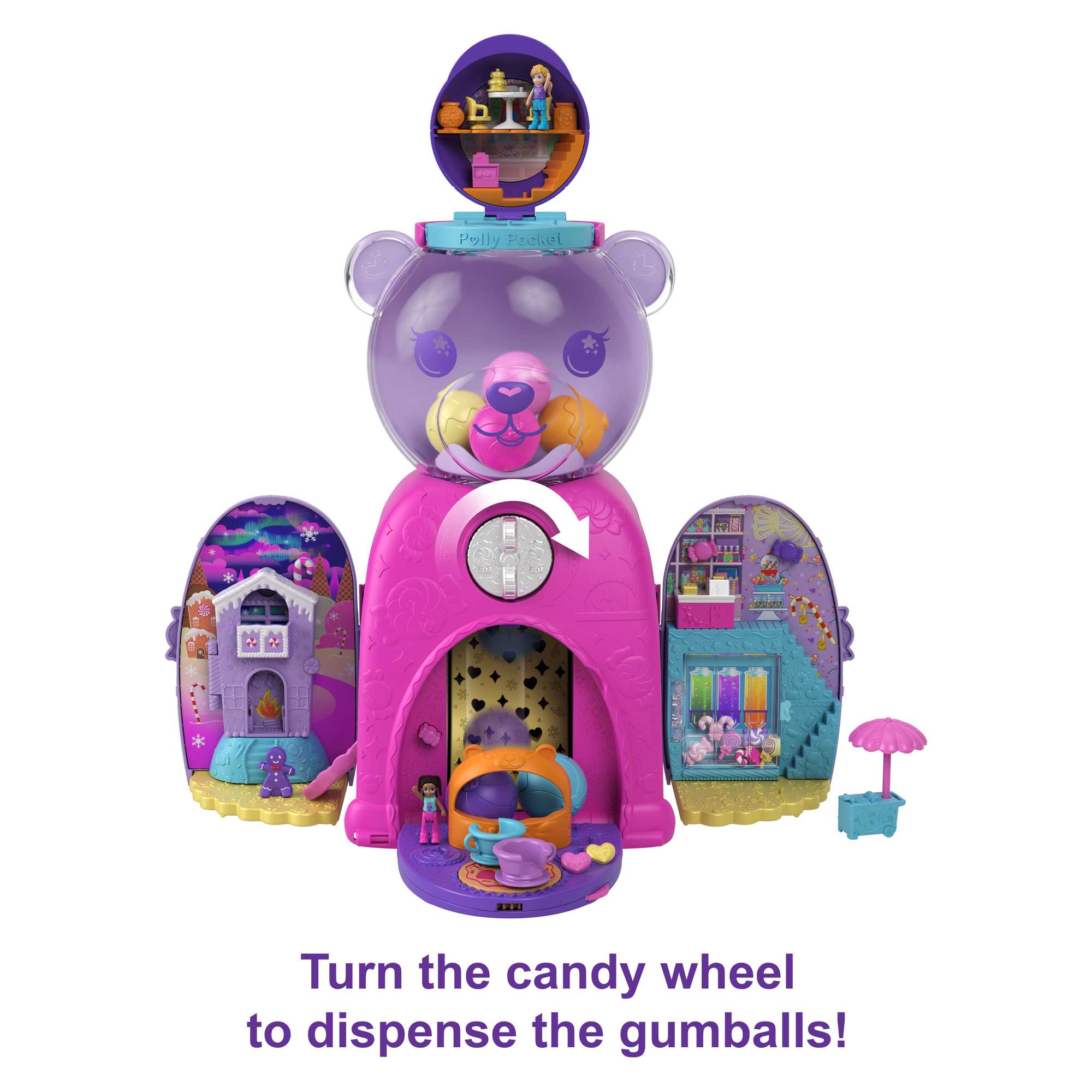 Polly Pocket Gumball Bear Playset