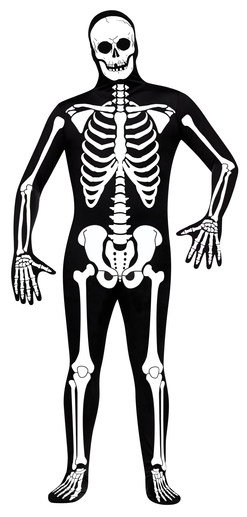 Skin Suit Skeleton Costume