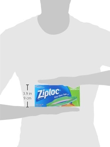 Ziploc Sandwich Bags, Easy Open Tabs, 90 Count, Clear