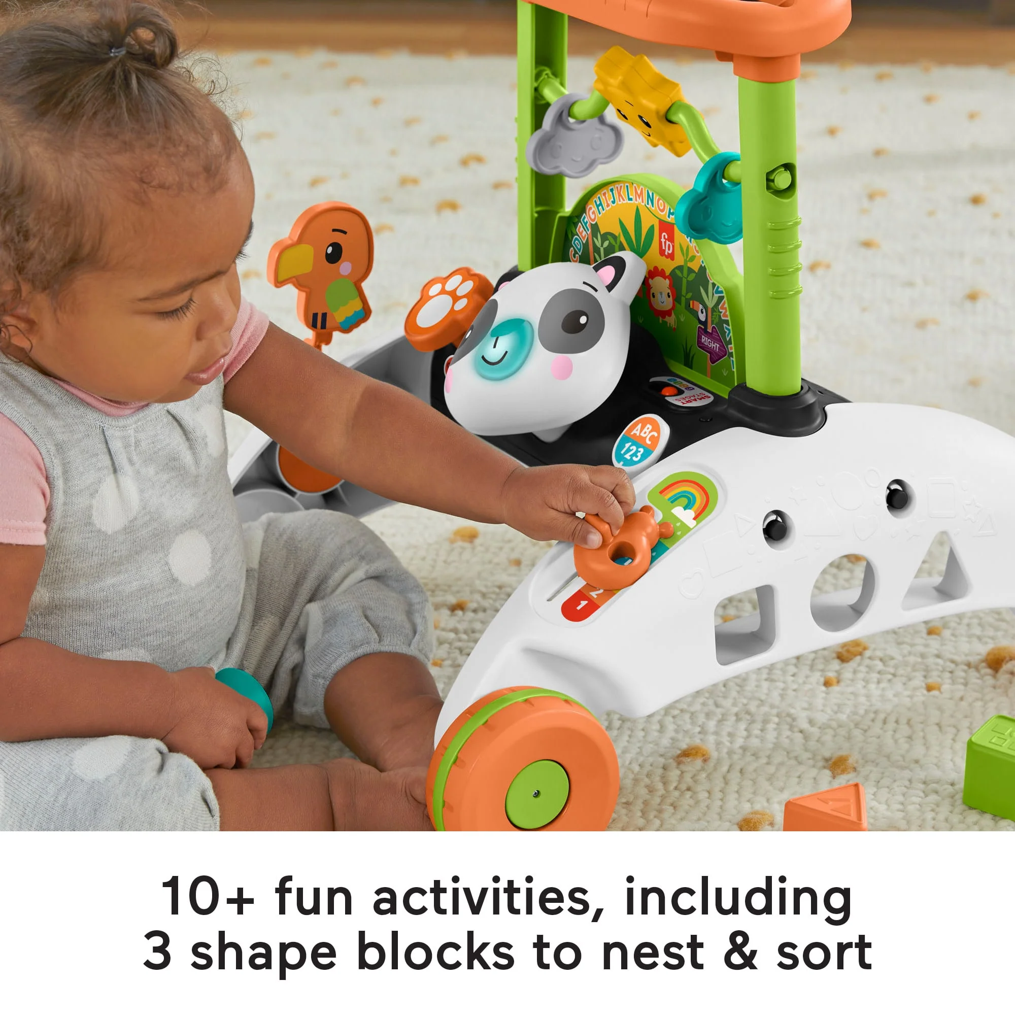 Fisher-Price 2-Sided Steady Speed Panda Walker