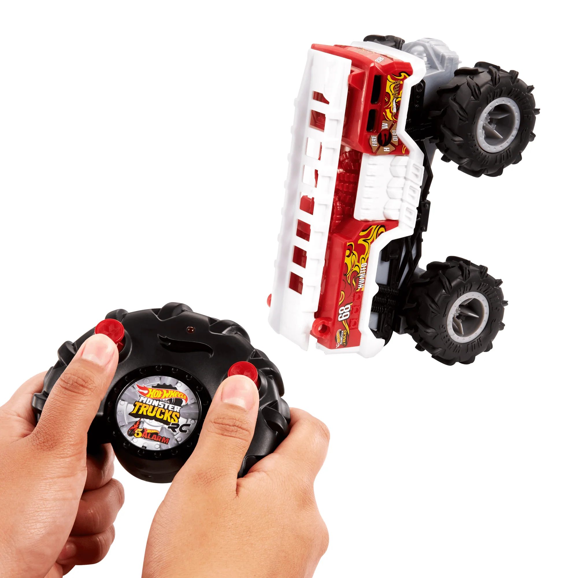 Hot Wheels Monster Trucks Veh��culo a Control Remoto 5-Alarm Escala 1:24