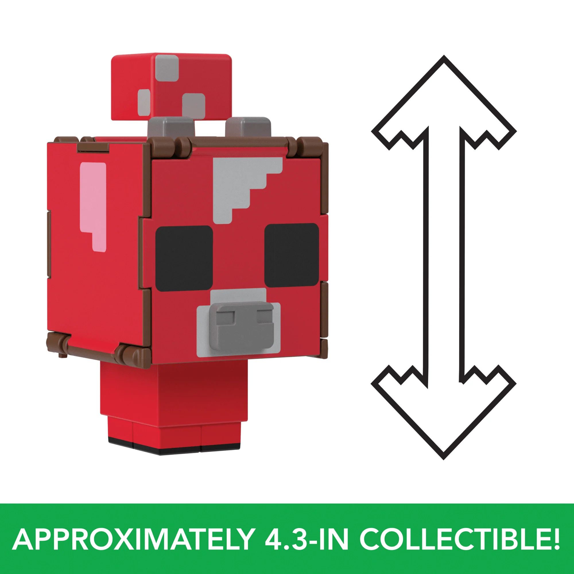 Minecraft Flippin�� Figs Figures Collection, 2-in-1 Fidget Play, 3.75-in Scale & Pixelated Design (Characters May Vary)