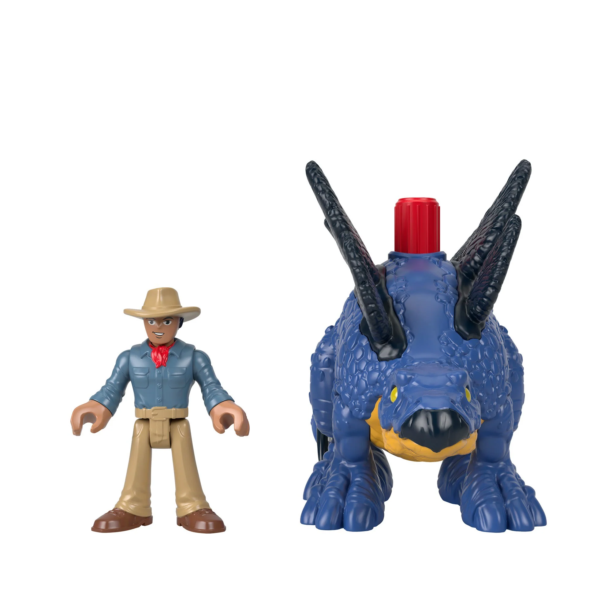 Imaginext Jurassic World Dominion Stegosaurus Dinosaur & Dr. Grant Poseable Figure Set