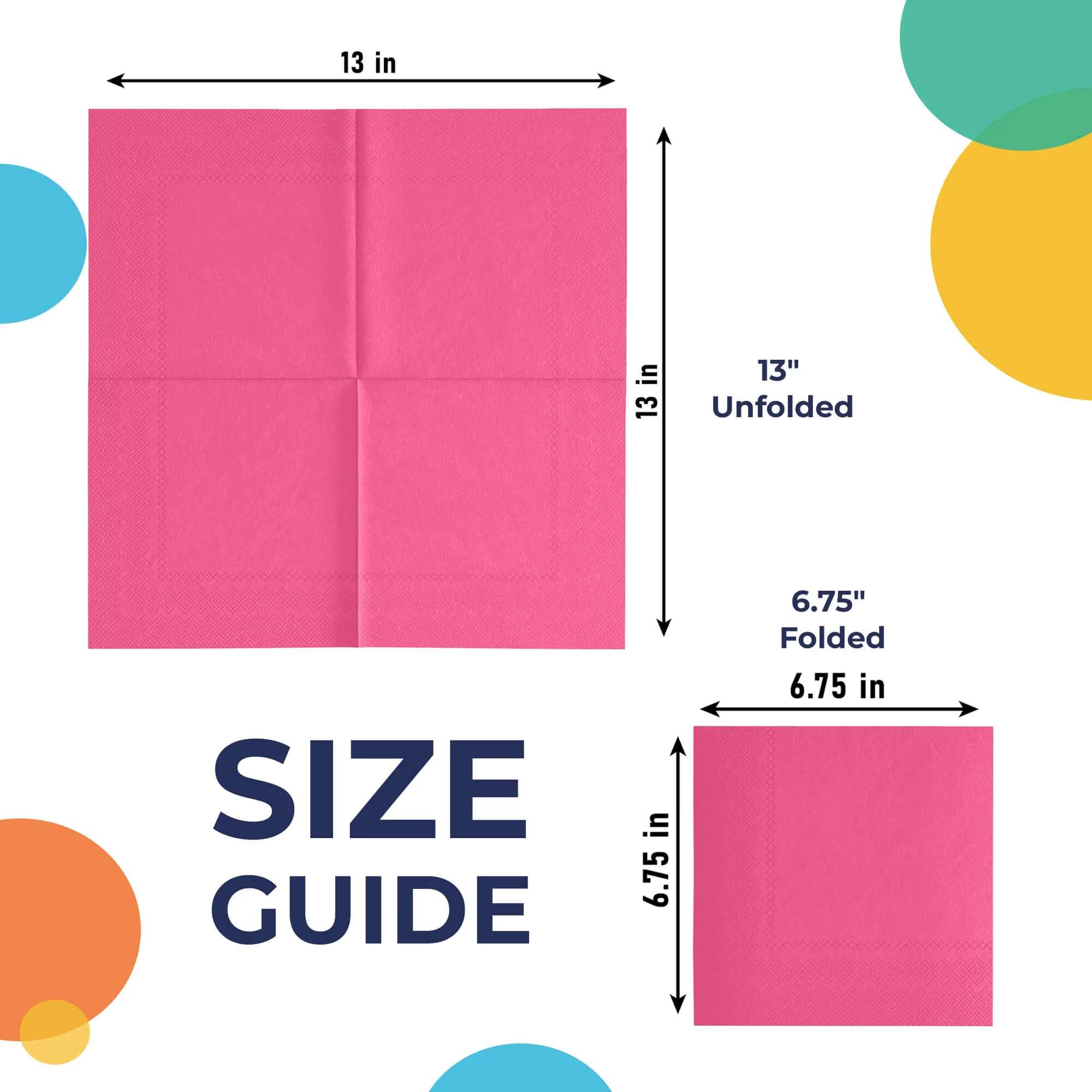 Hot Pink Luncheon Napkins | 20 Count