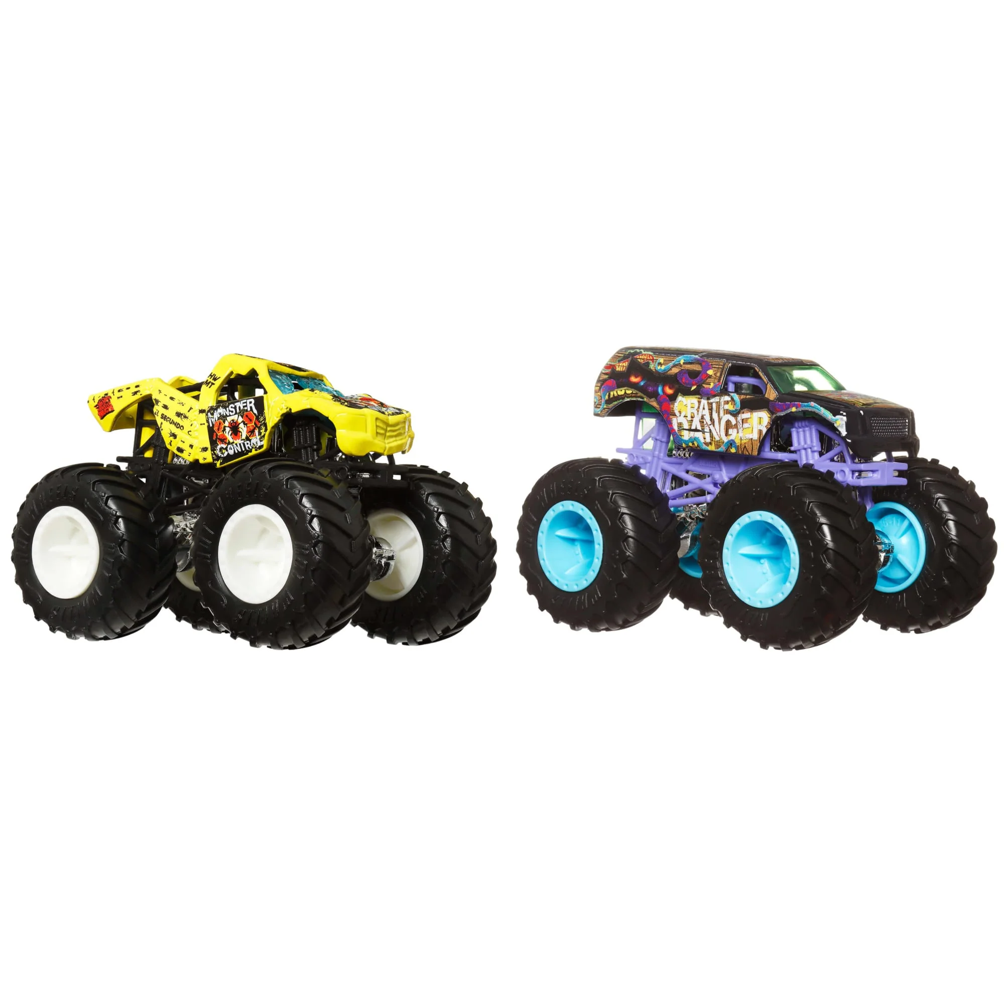 Hot Wheels Monster Trucks Demolition Doubles, 2-Pack Of 1:64 Scale Toy Trucks
