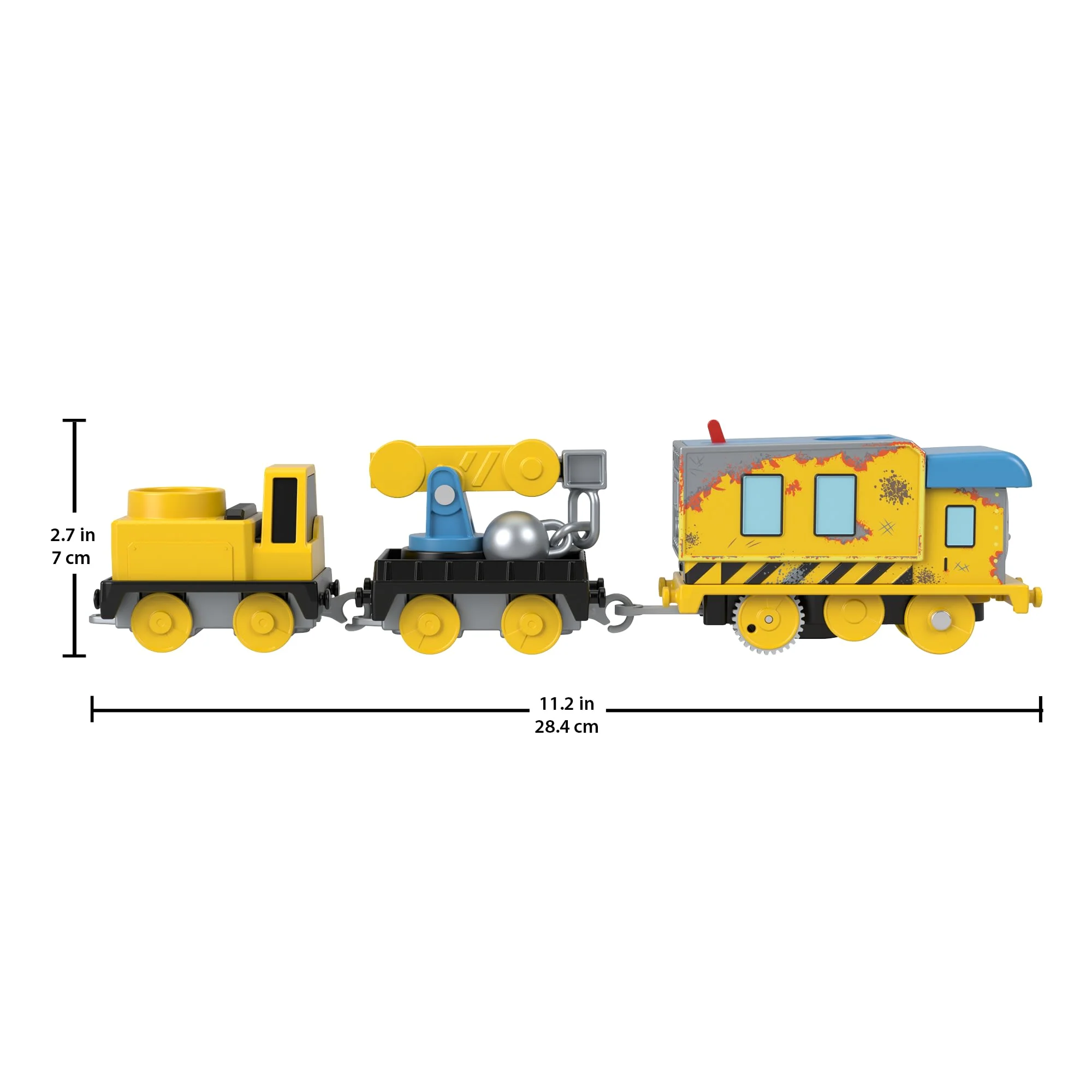 Thomas & Friends Wreck ��n Roll Carly The Crane Motorized Toy Train With Wrecking Ball For Kids