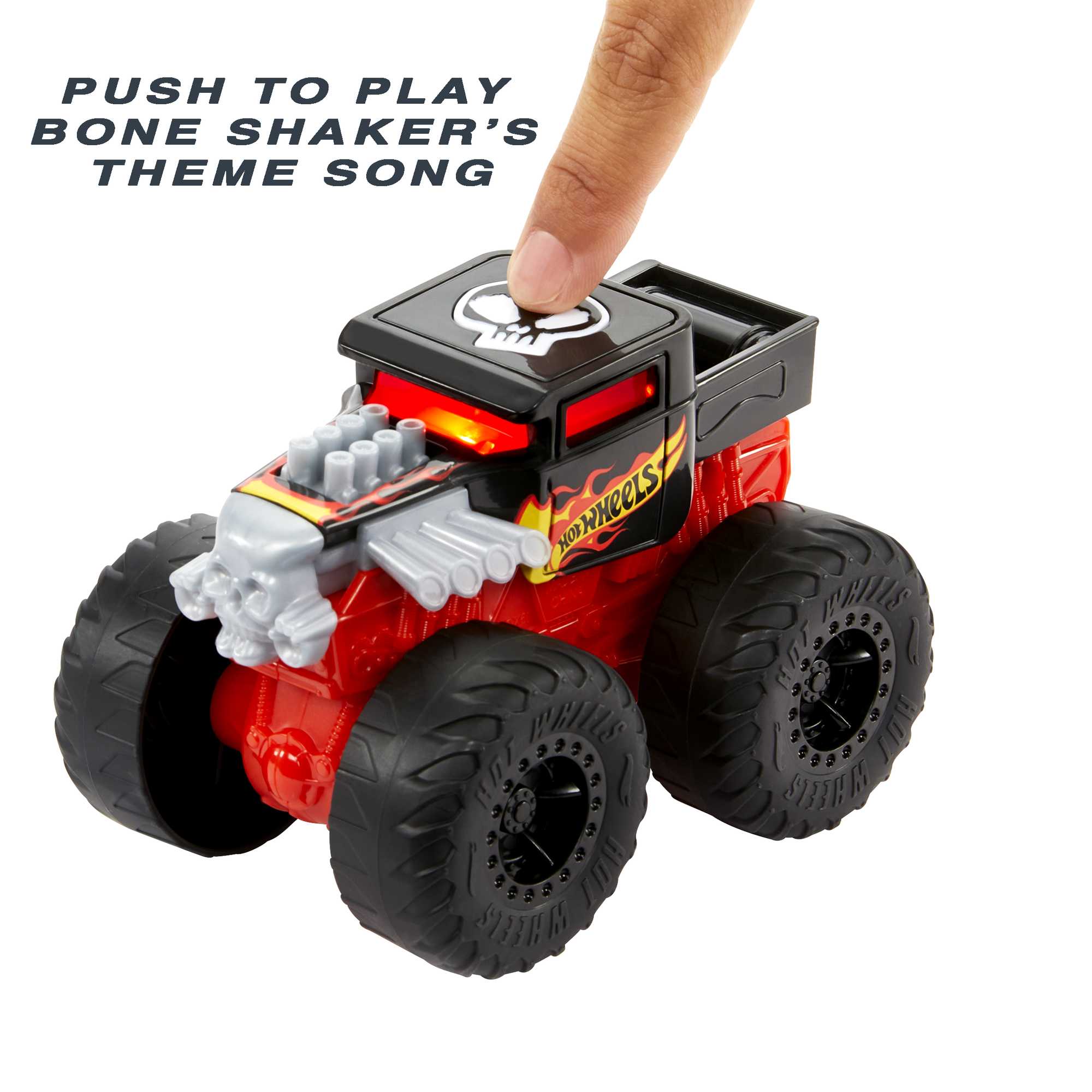Hot Wheels Monster Trucks Roarin' Wreckers Bone Shaker