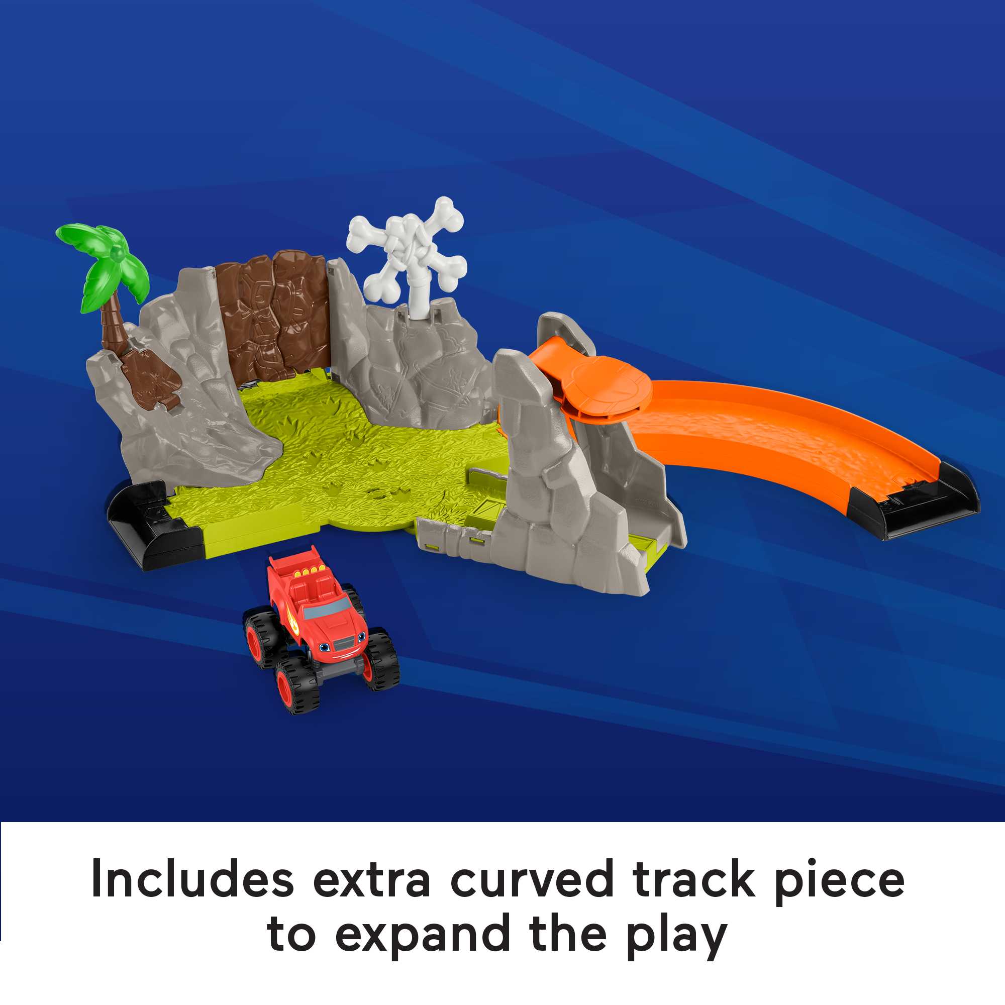 Fisher-Price Blaze And the Monster Machines Monster Truck Race Track Playset, Slam & Crash Blaze