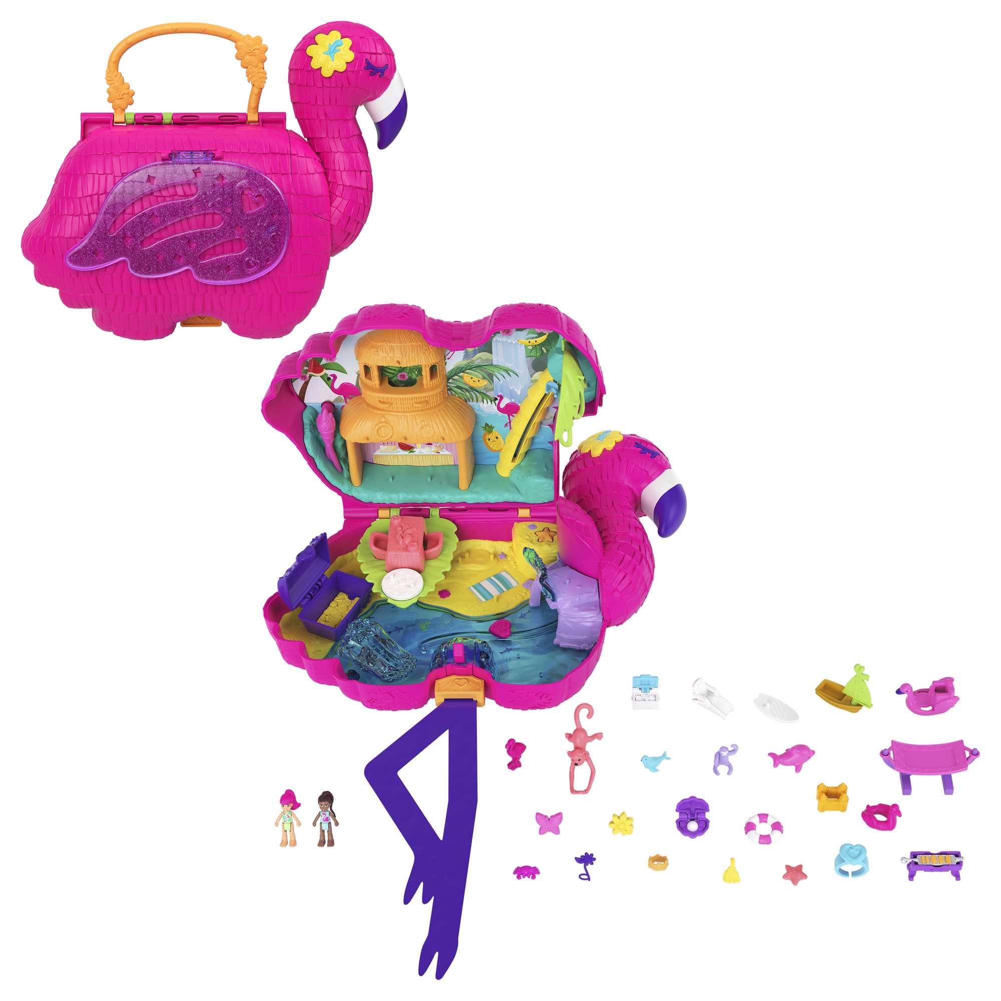 Polly Pocket Flamingo Party Playset