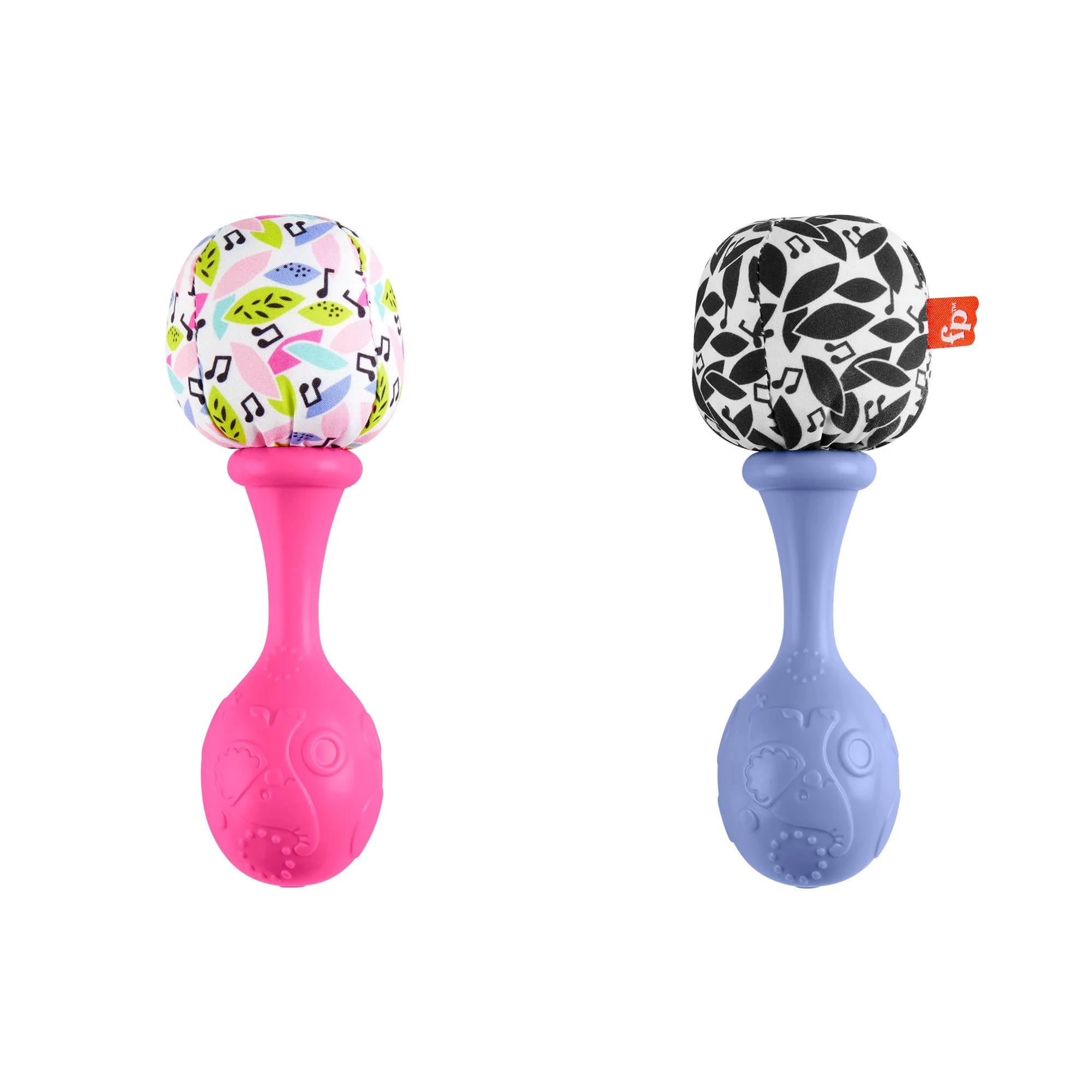 Fisher-Price Rattle ��n Rock Maracas Set Of 2 Baby Rattles, Newborn Toys, Pink