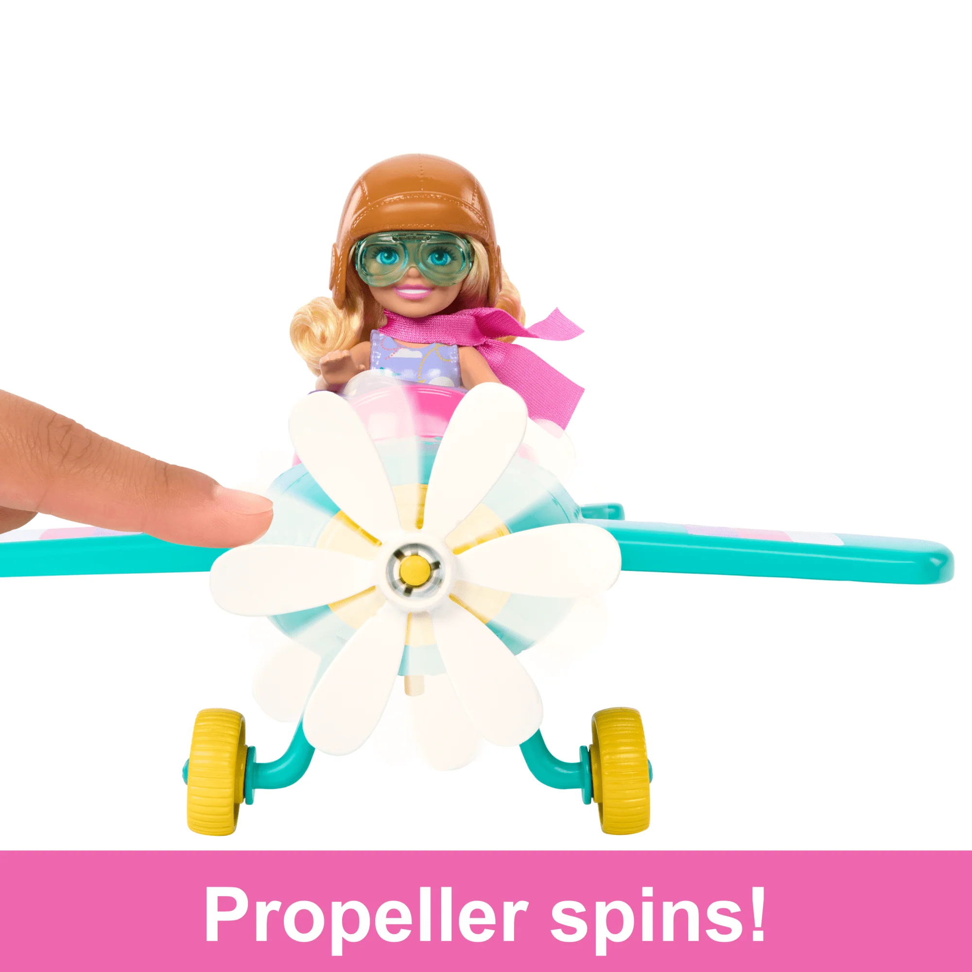 Barbie Chelsea Can Be�� Plane Doll & Playset, 2-Seater AIrcraft With Spinning Propellor & 7 Accessories